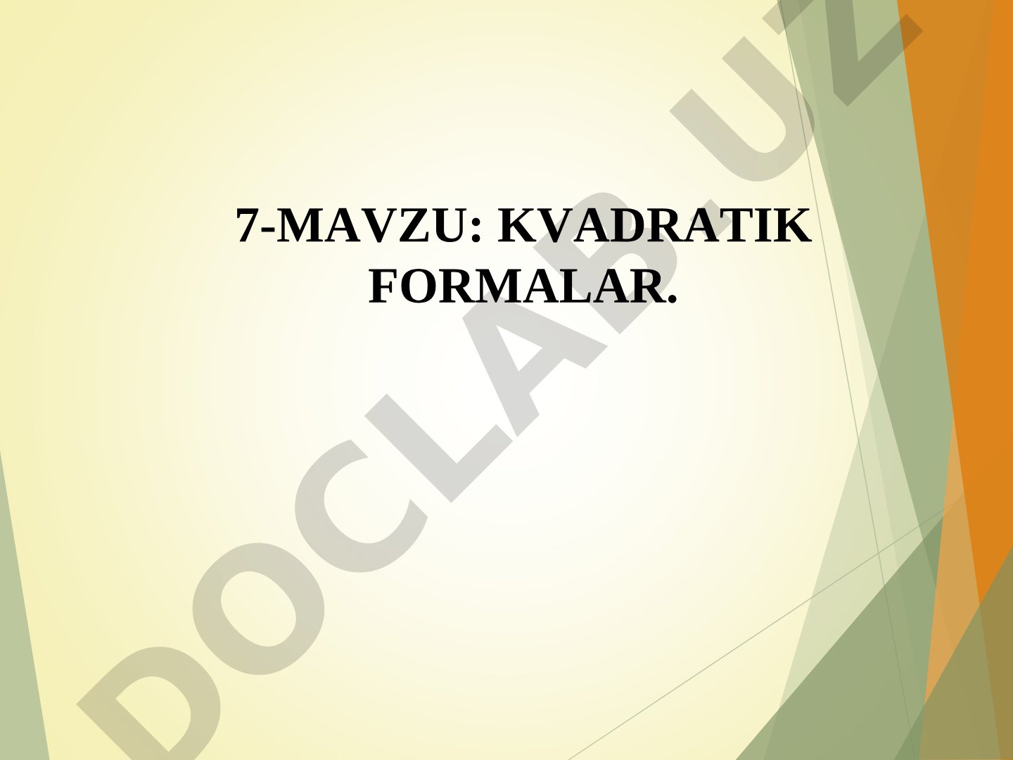 Kvadratik formalar