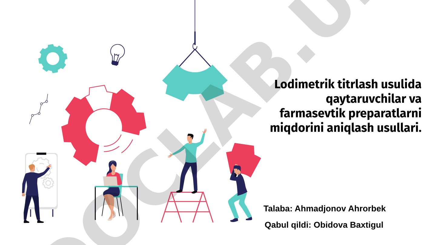 Lodimetrik titrlash usulida qaytaruvchilar va farmasevtik preparatlarni miqdorini aniqlash usullari