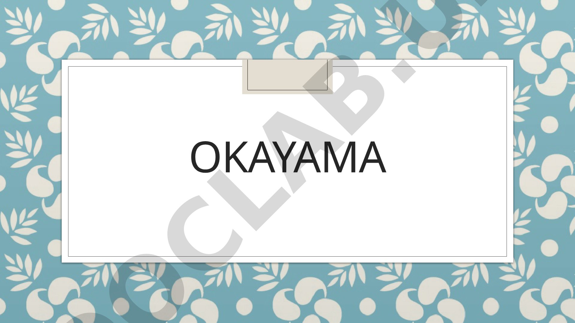 Okayama Koraku-en landshaft bog'i