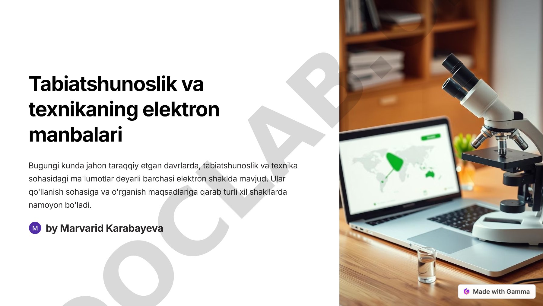 Tabiatshunoslik va texnikaning elektron manbalari