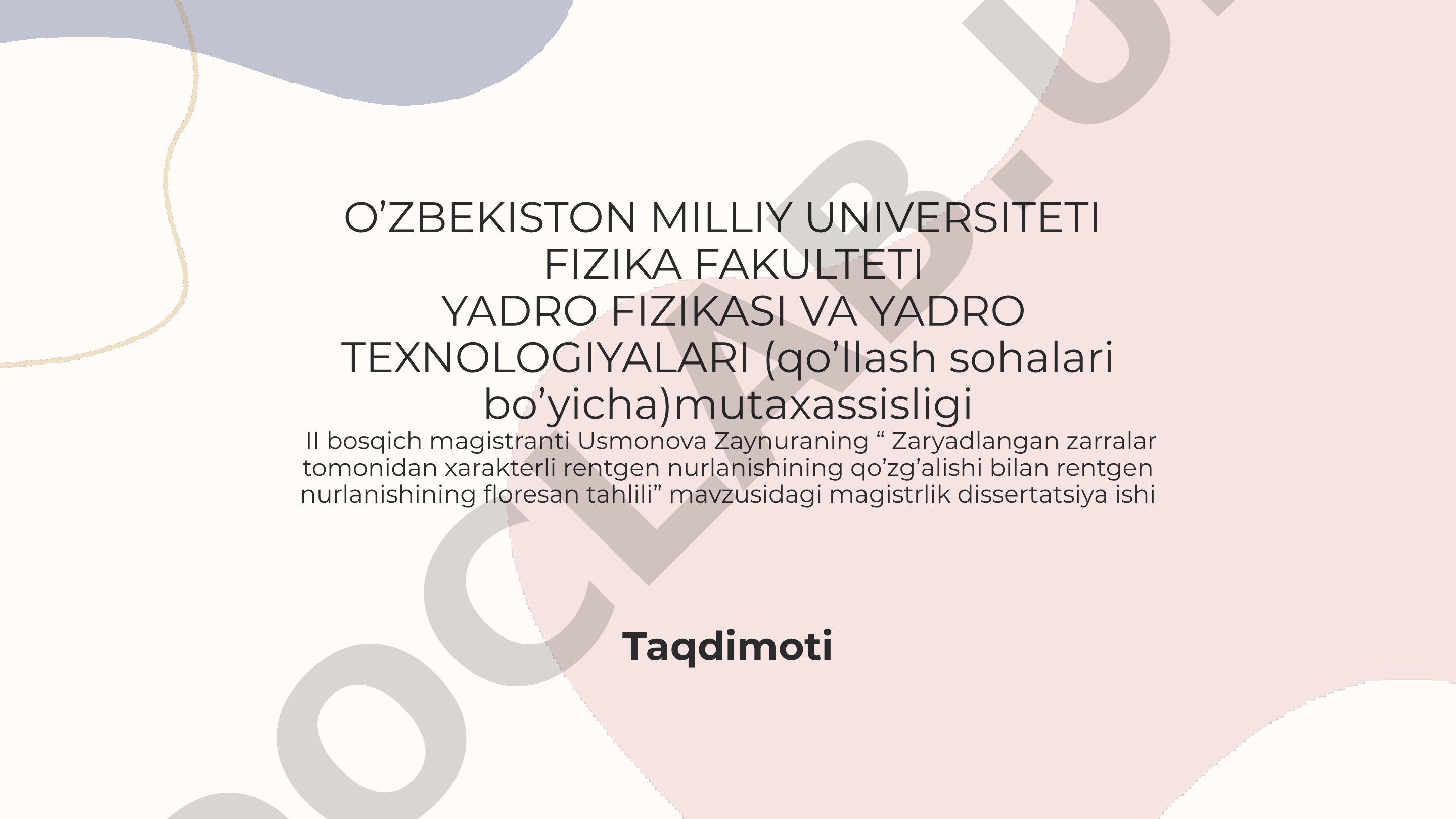 Zaryadlangan zarralar tomonidan xarakterli rentgen nurlanishining qo'zg'alishi bilan rentgen nurlanishining floresan tahlili