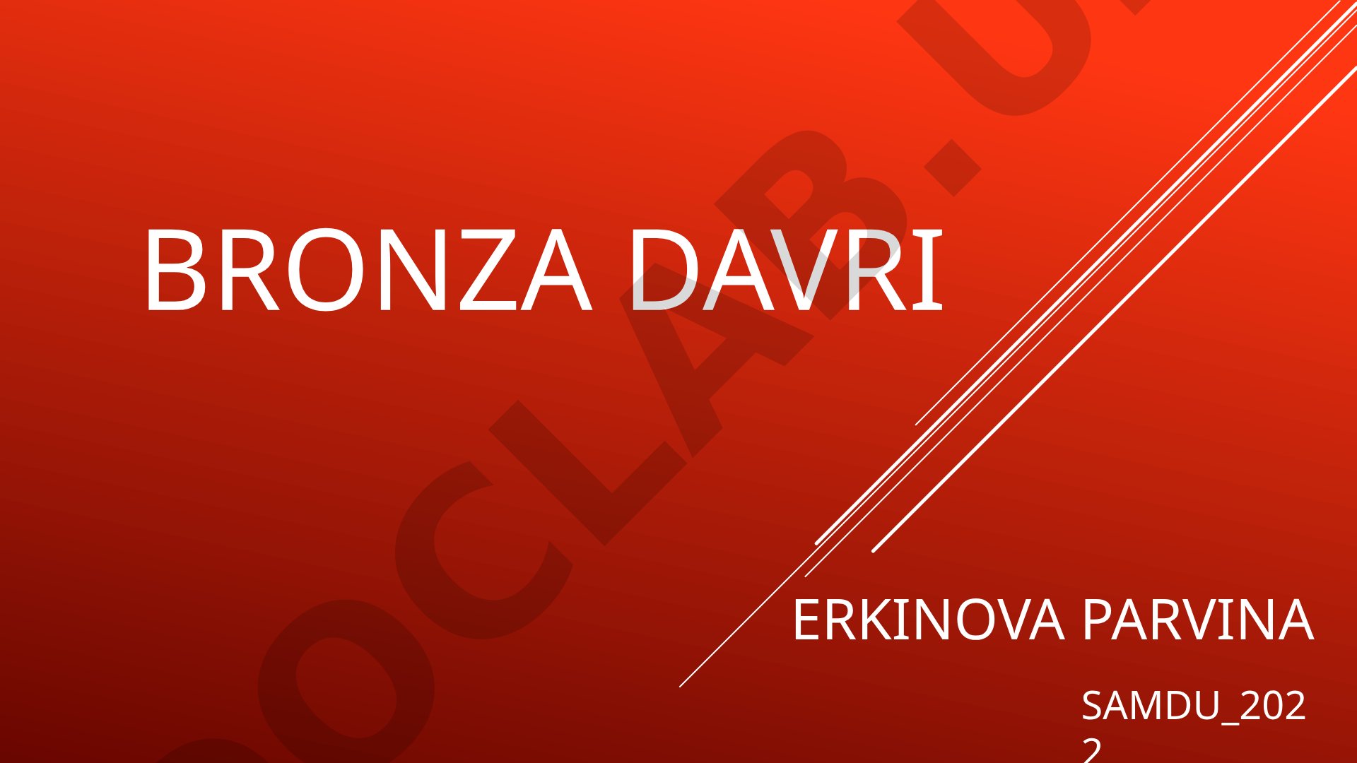 Bronza davri va uning Yevropa, Kavkaz, Eron, Afg'oniston, Hindiston, Rossiya
