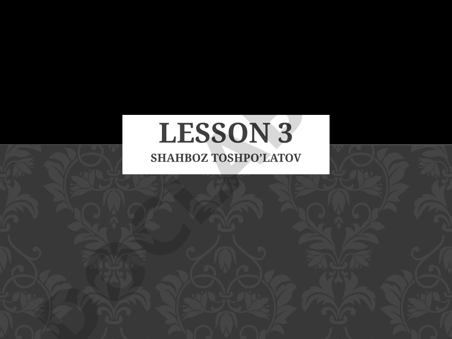 Lesson 3 HAVE (got)/ Has (GOT)