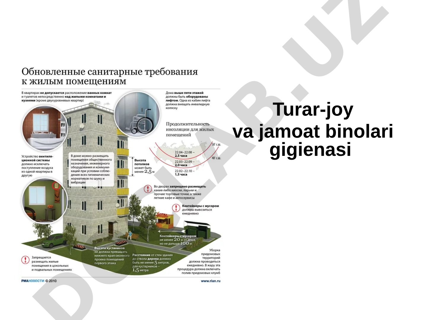 Turar-joy va jamoat binolari gigienasi
