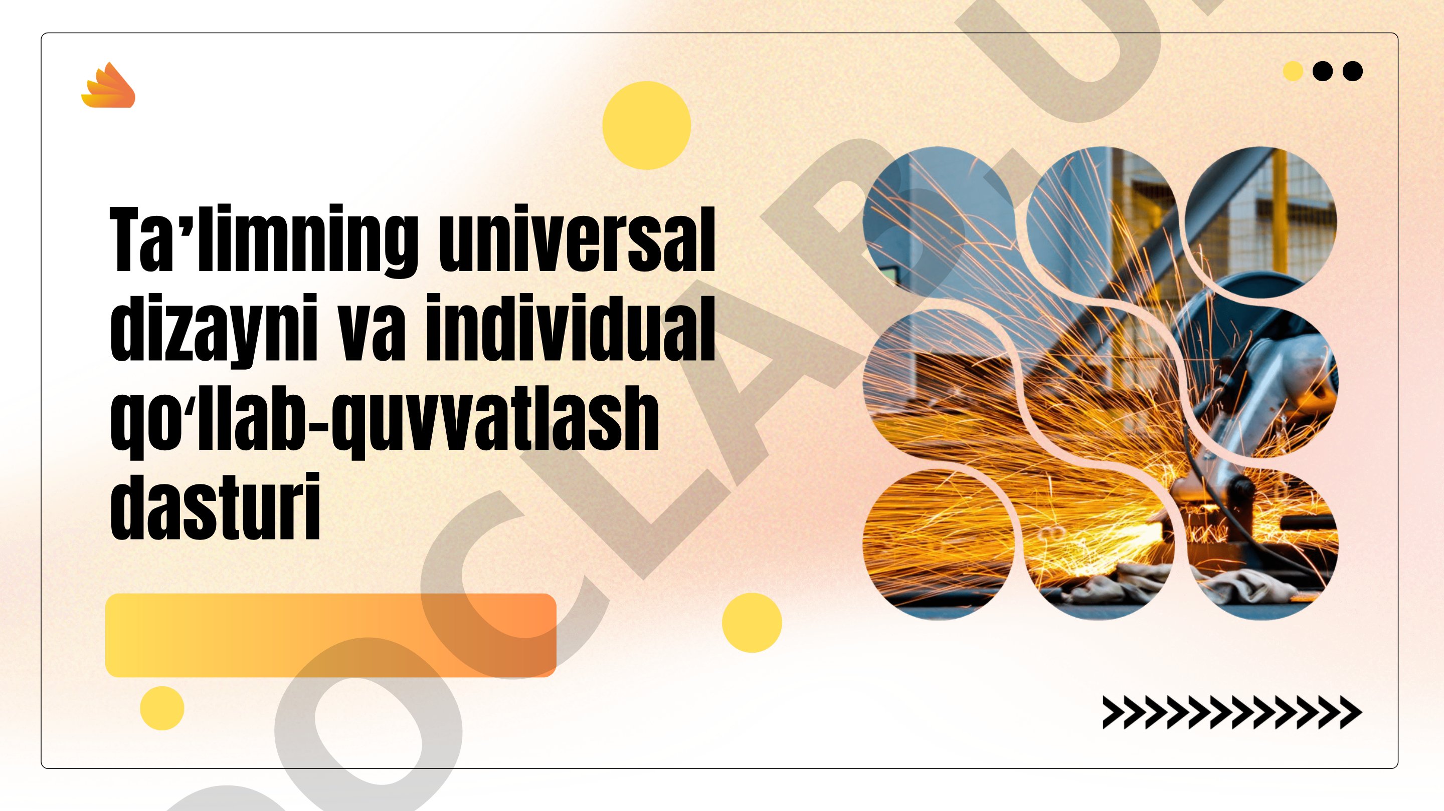 Taʼlimning universal dizayni va individual qoʻllab-quvvatlash dasturi