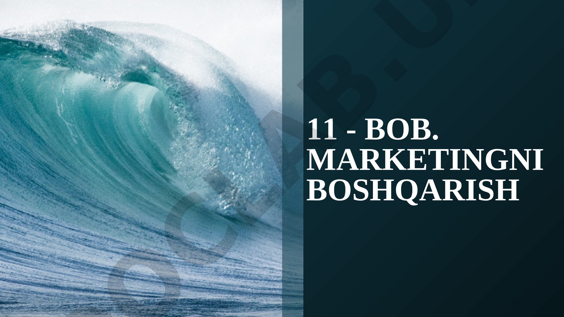 Marketing tushunchasi, turlari, strategiyasi va bozor imkoniyatlarini o'rganish