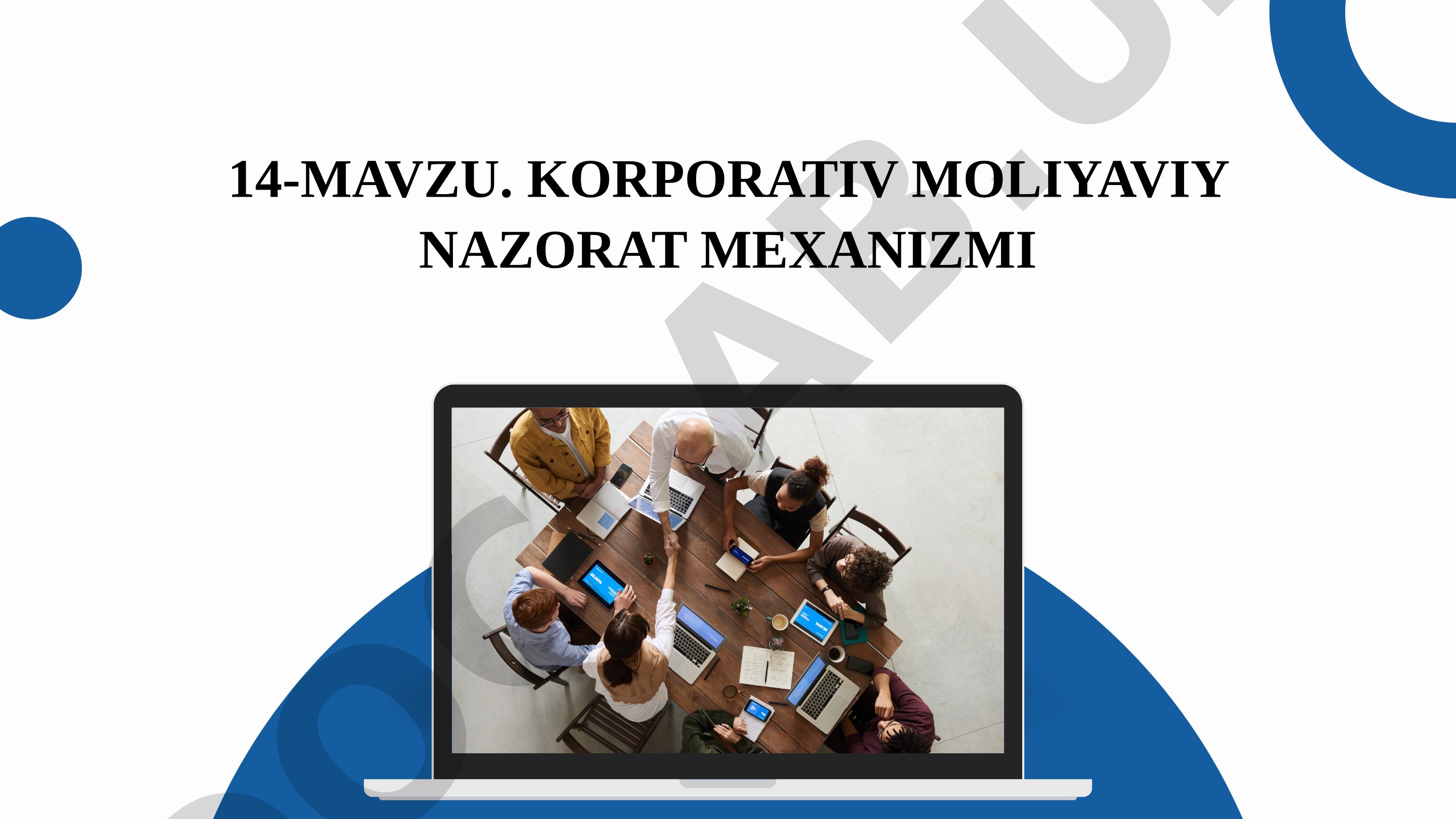 Korporativ moliyaviy nazorat mexanizmi