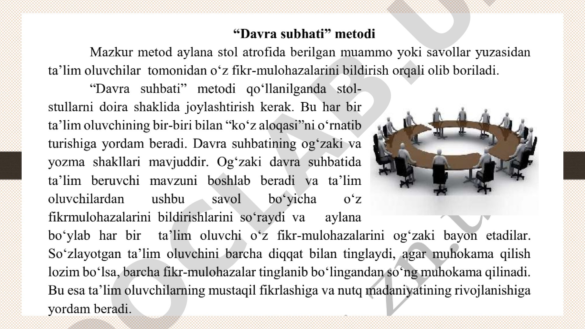 Interfaol ta'lim metodlari: Kungaboqar va Express-testlar
