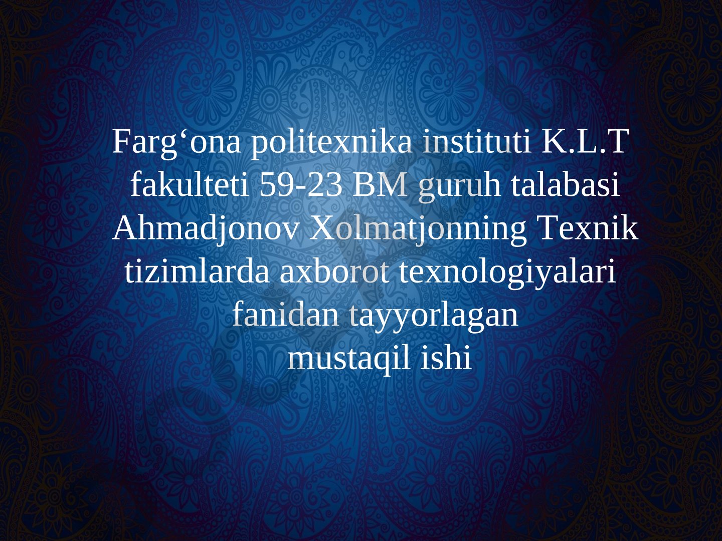 Microsoft Power Point yordamida amalga oshirilishi mumkin bo‘lgan ishlar
