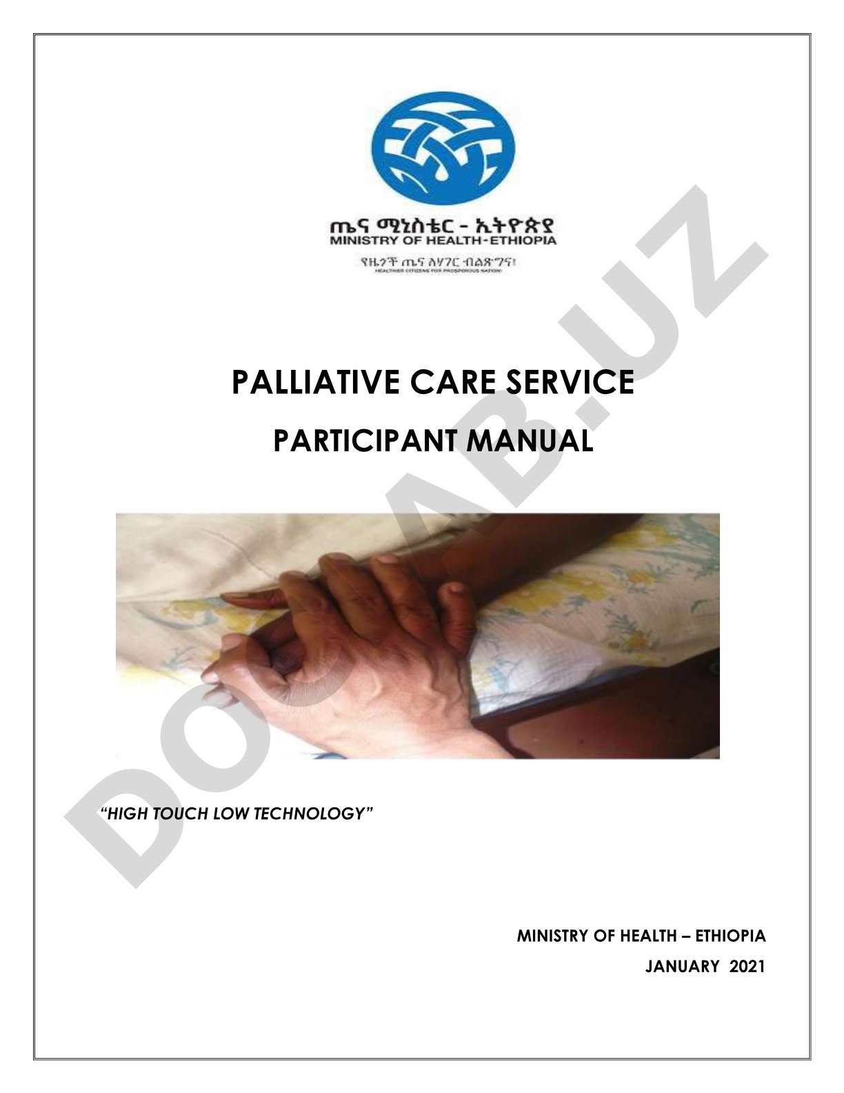 Palliative Care Service Participant Manual