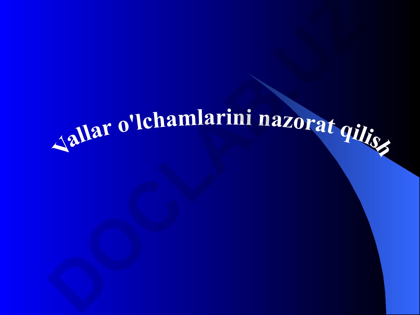 Vallar o'lchamlarini nazorat qilish va tolerantliklar