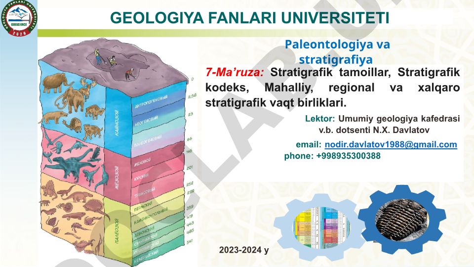 Stratigrafik tamoyillar, Stratigrafik kodeks va stratigrafik vaqt birliklari