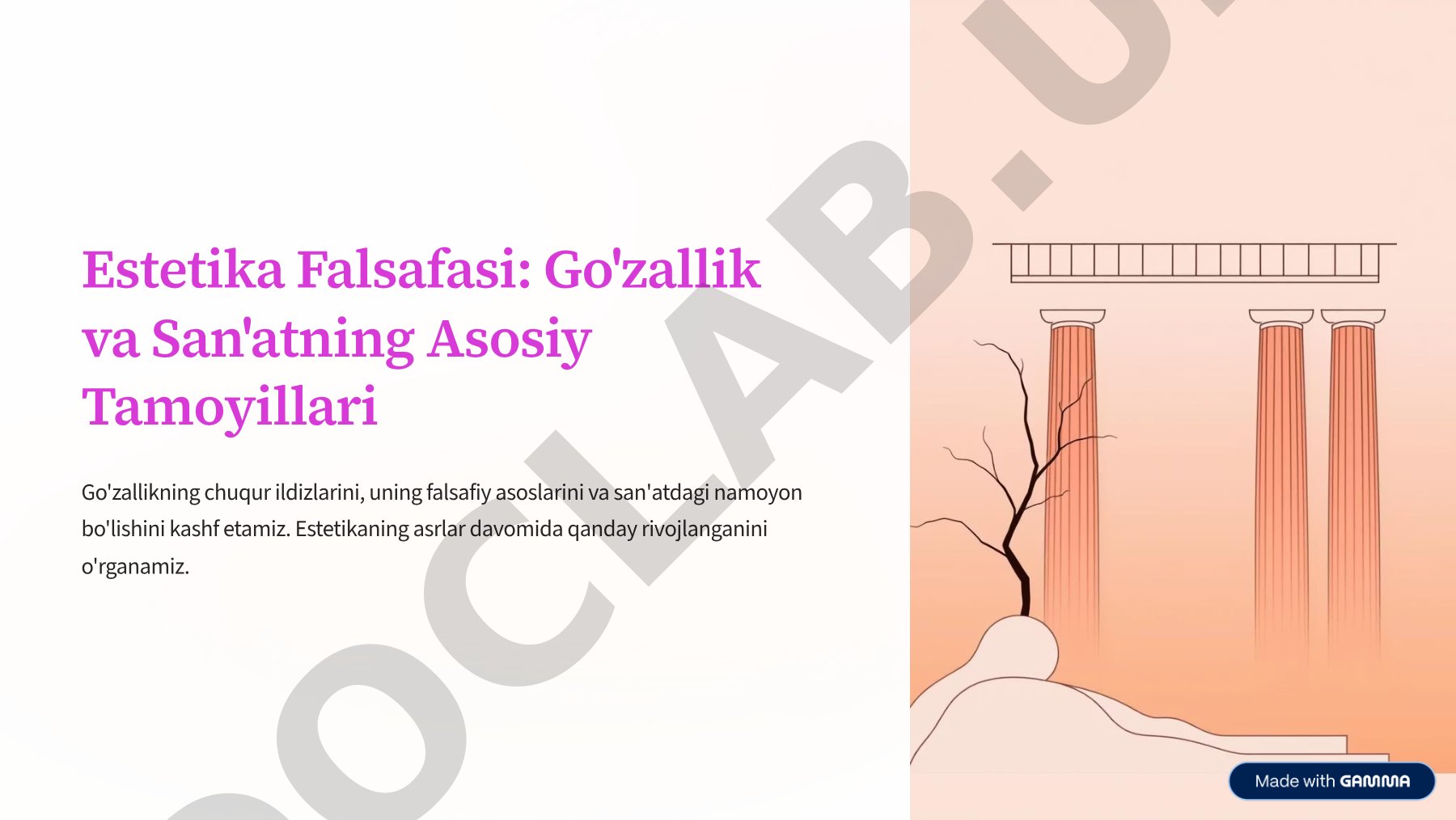 Estetika Falsafasi: Go'zallik va San'atning Asosiy Tamoyillari
