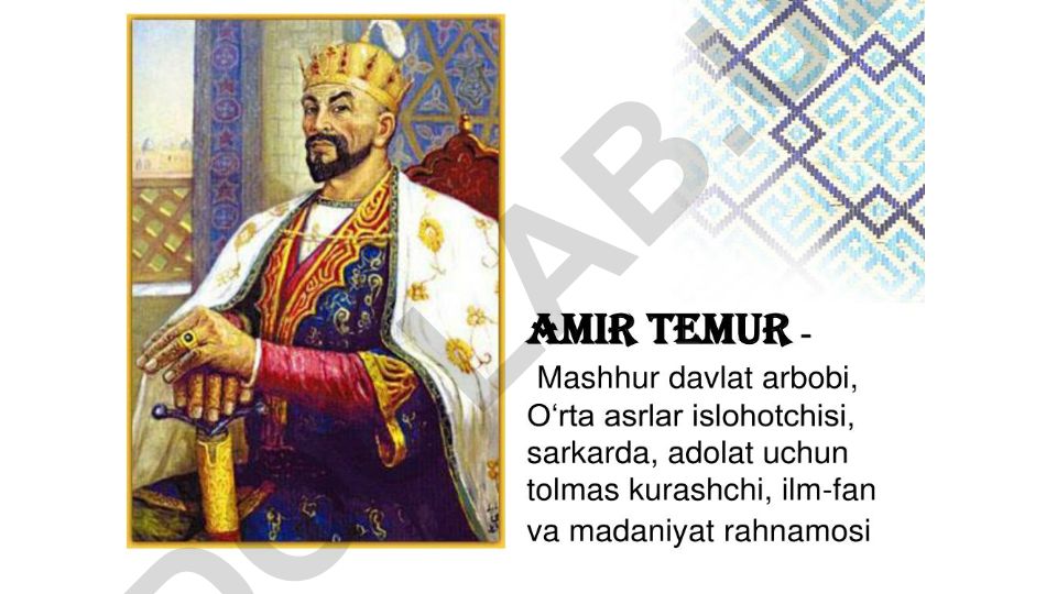 Amir Temurning tug'ilgan joyi haqida tarixiy tahlil