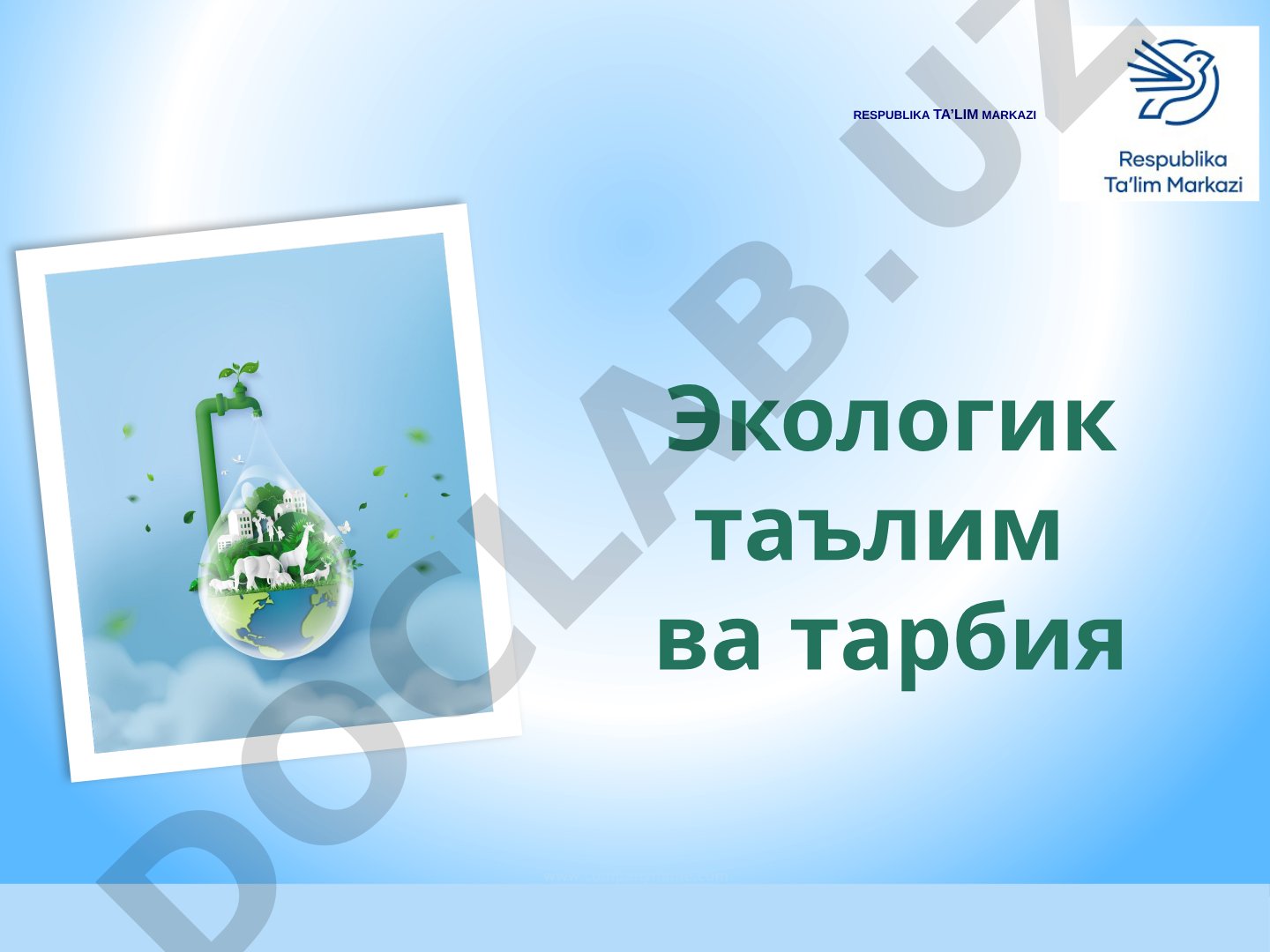 Insonning biosferaga ta’siri. Biosferani himoya qilish muammolari