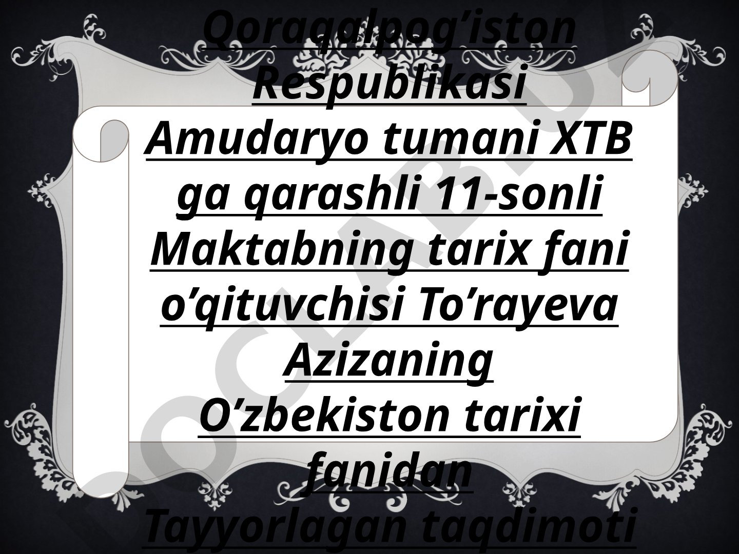 Mirzo ulug’bek va uning jahon ilmiga qo’shgan hissasi