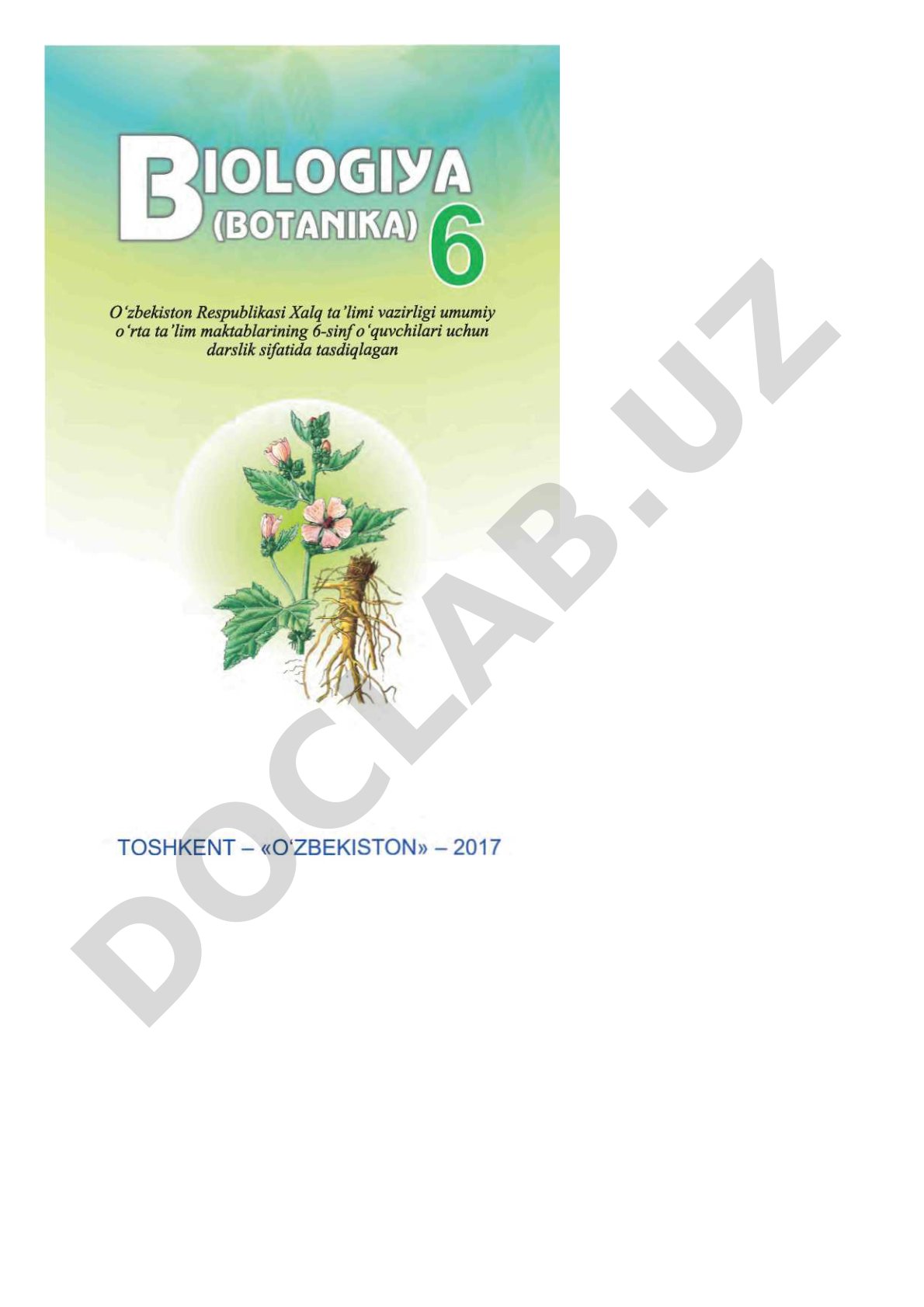 Botanika o'simliklar dunyosi haqidagi darslik so'zboshi