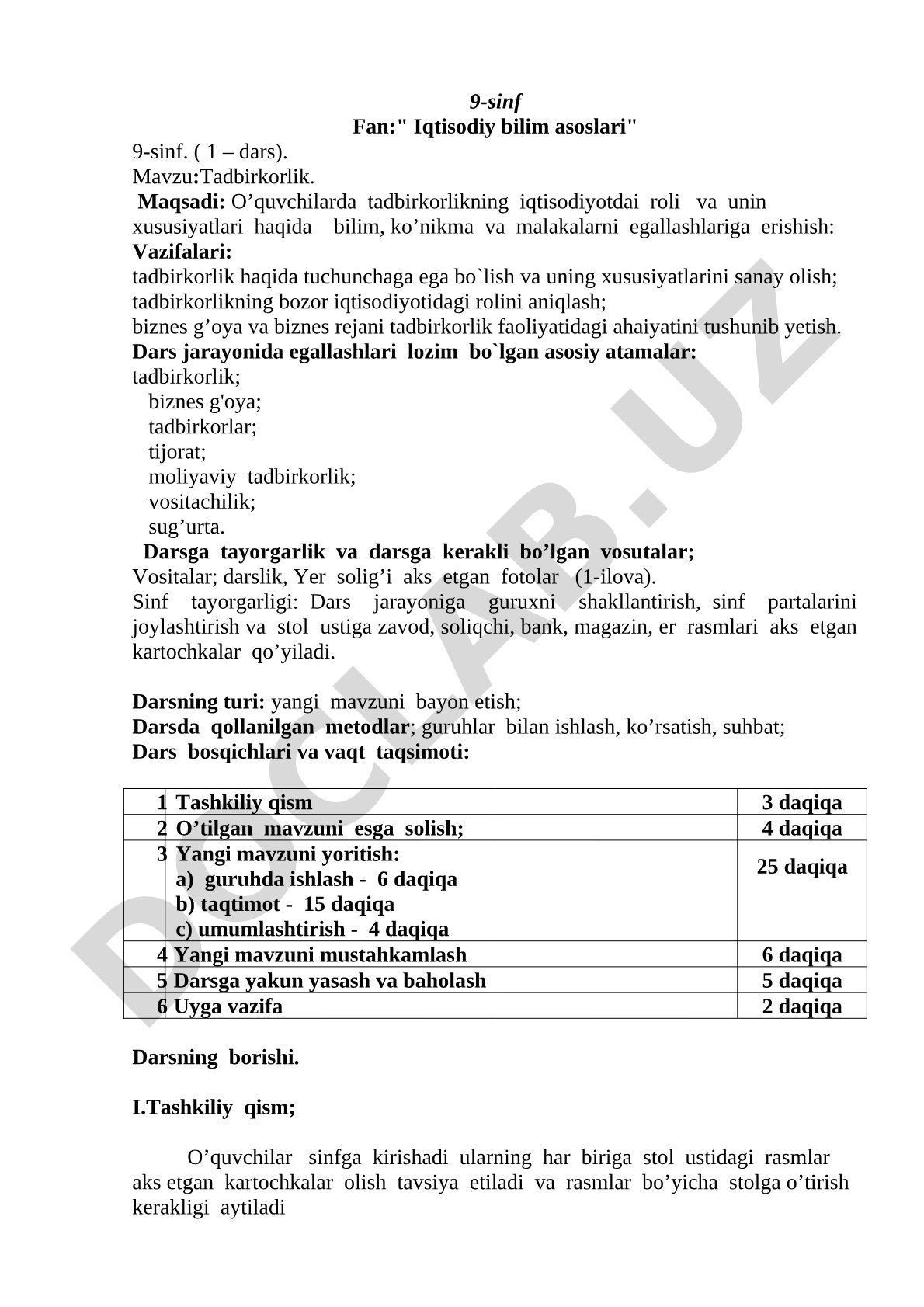 Tadbirkorlik