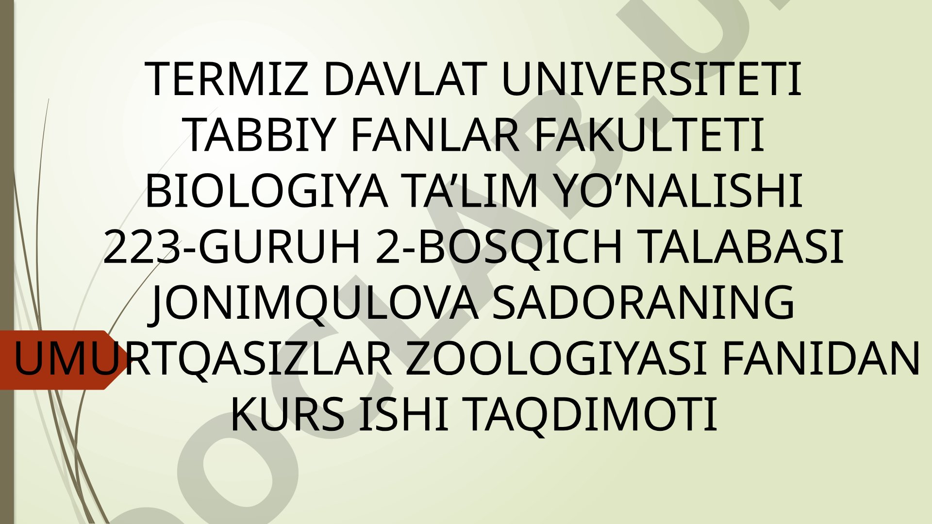 Hashorotlarning ko‘payishi va rivojlanish bosqichlari