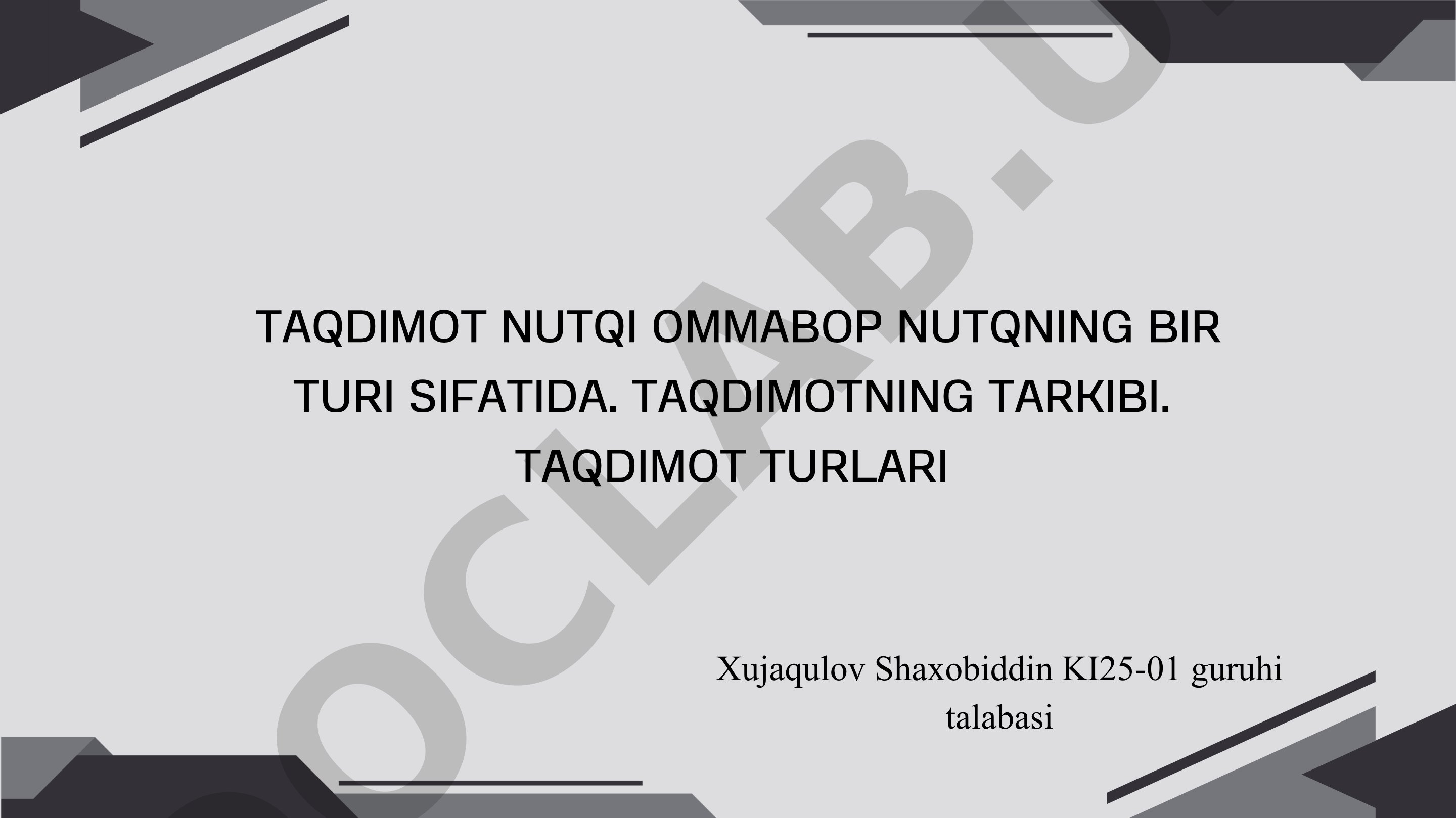Ommabop nutqning bir turi: tarkibi va turlari