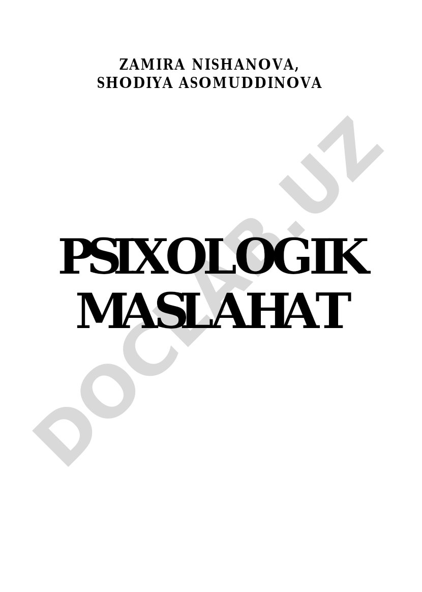 Psixologik maslahat