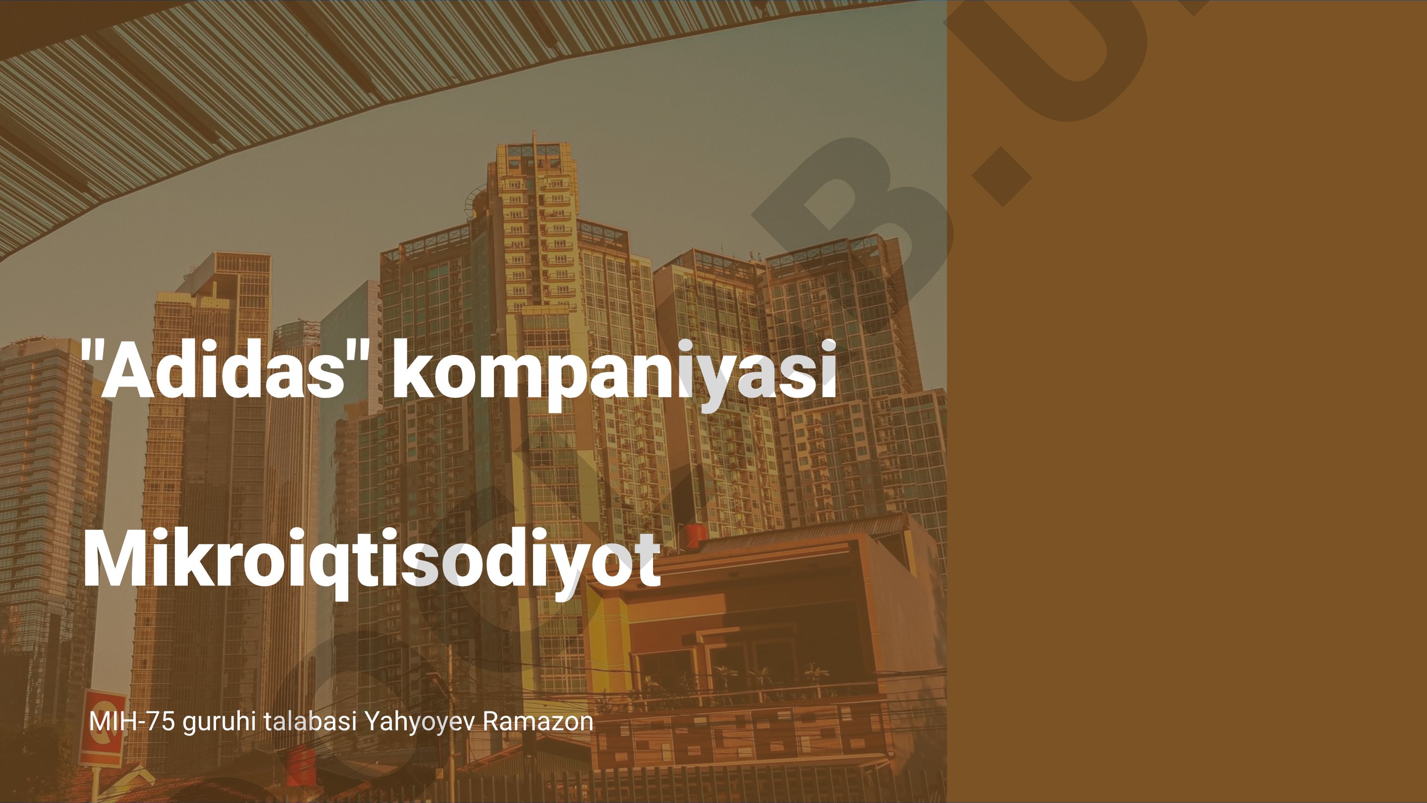 Adidas kompaniyasining asos solinishi, tarixi va rivojlanish bosqichlari haqida ma'lumot