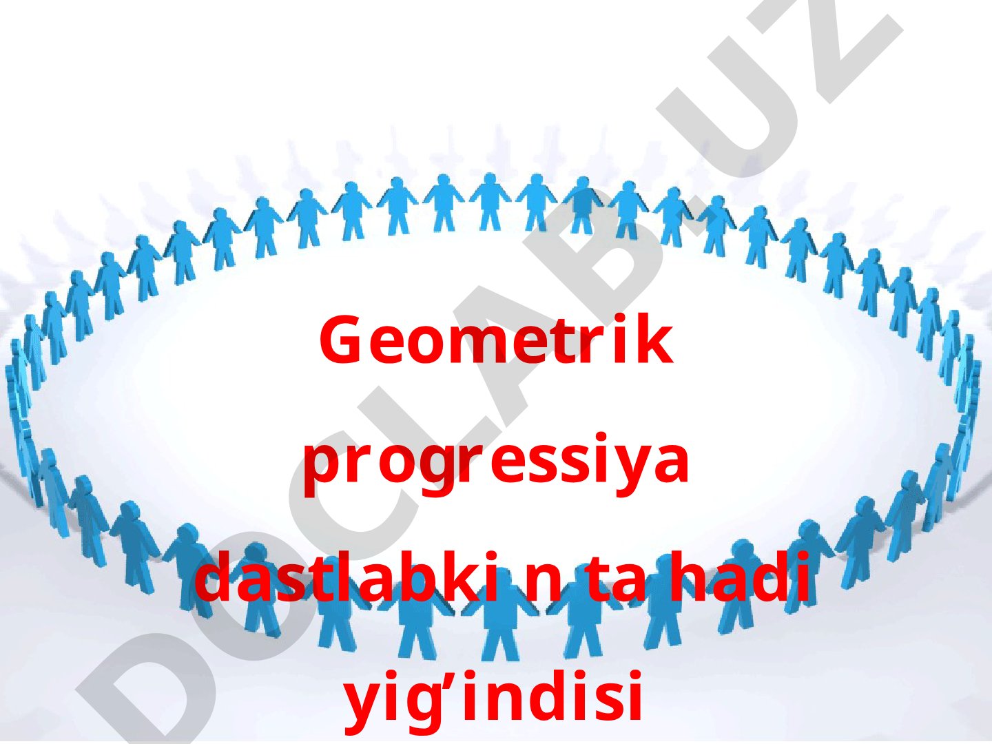 Geometrik progressiya dastlabki n ta hadi yig'indisi