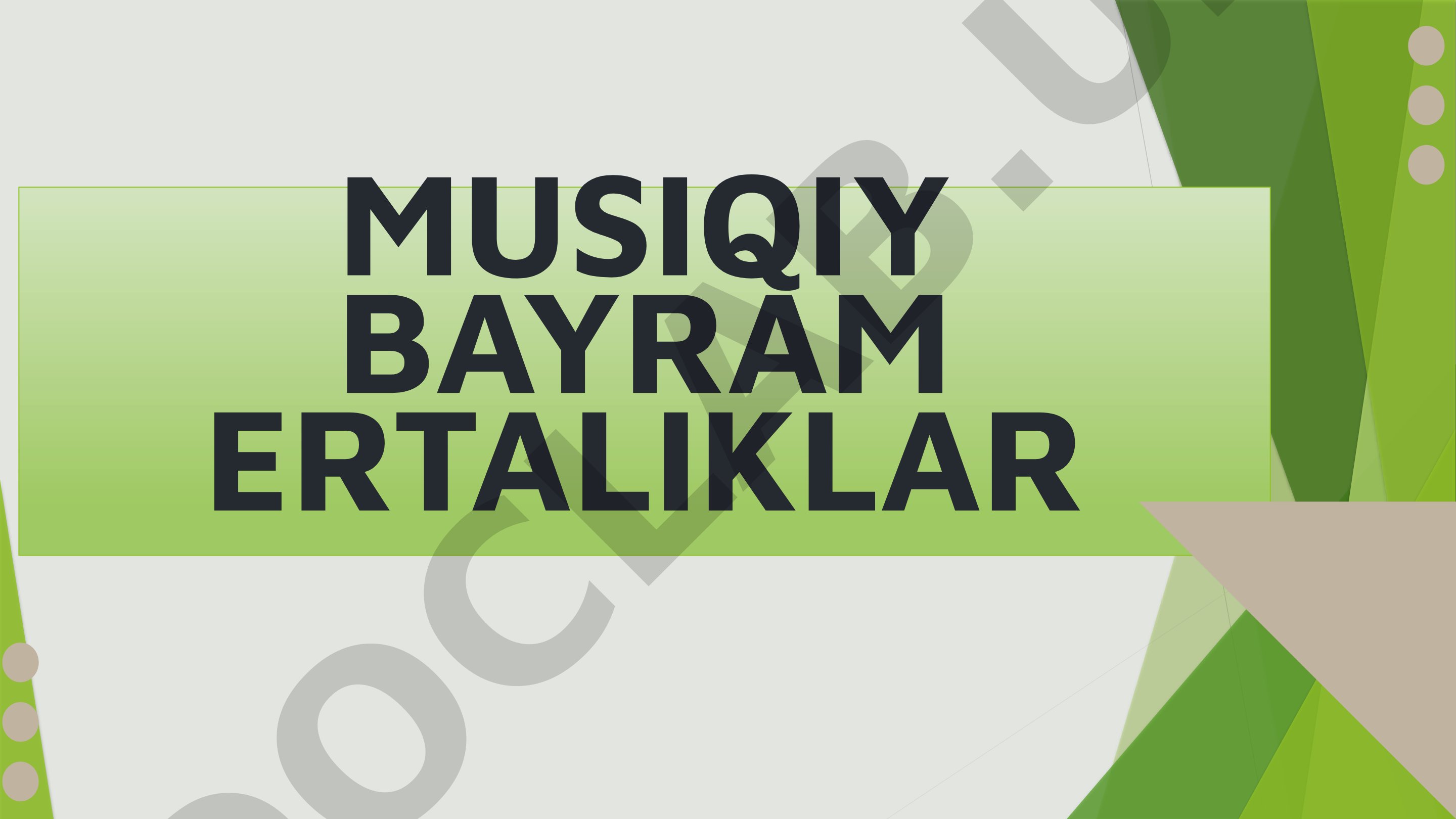 Musiqiy bayram ertaliklar MTTda bayramlarni ahamiyati