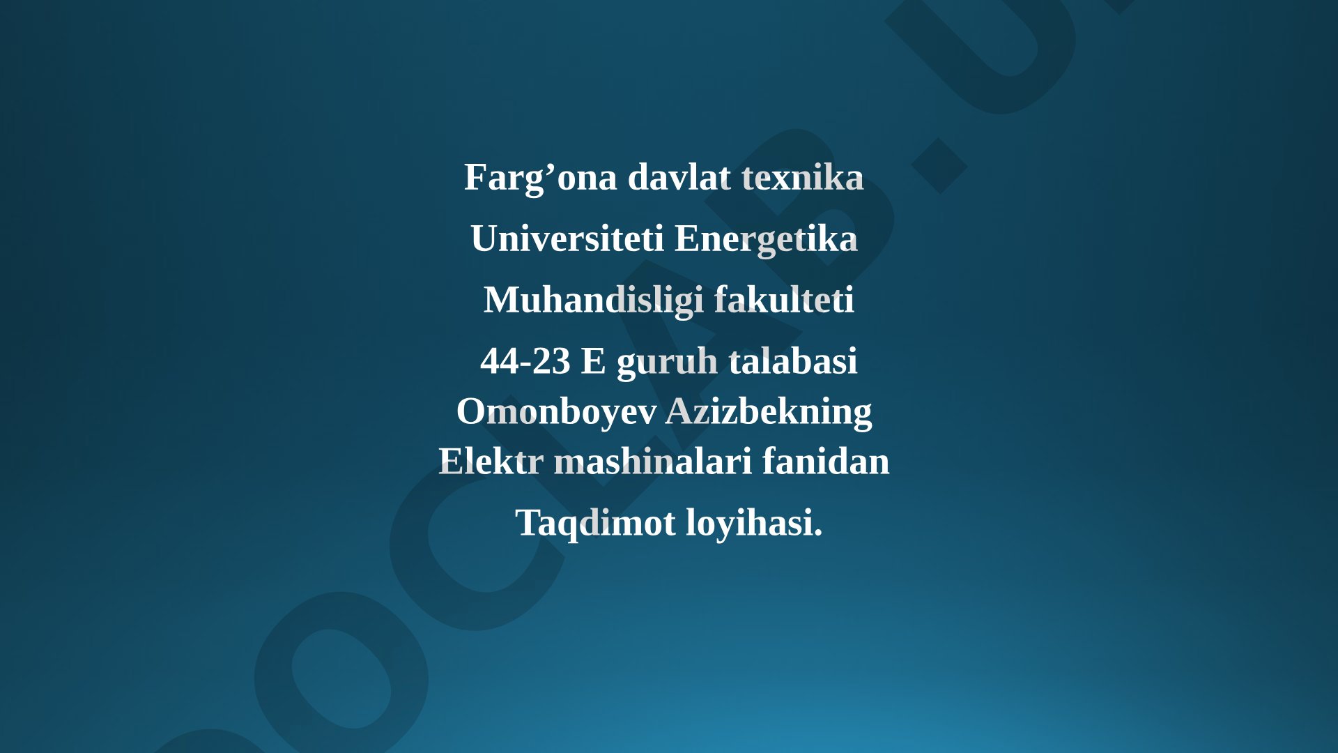 Kollektorli dvigatellarni tezligini rostlash usullari