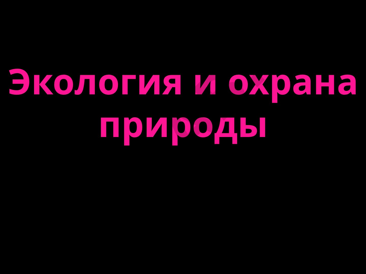 Экология и охрана природы