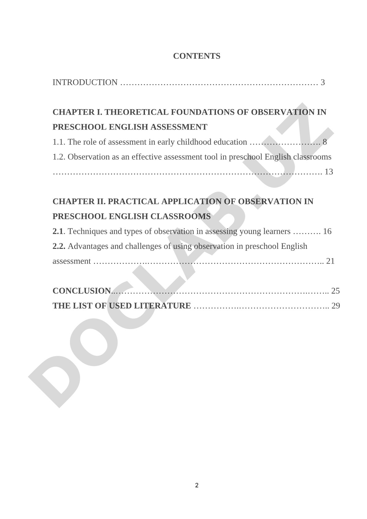 Observation as an Assessment Tool in Preschool English Classrooms