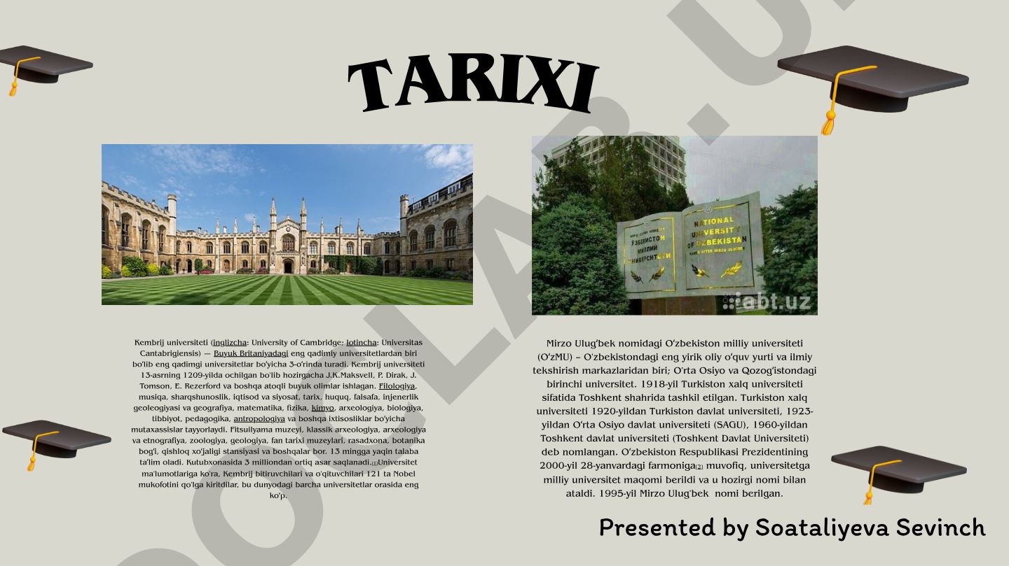 Kembrij universiteti tarixi va tashkil etilishi