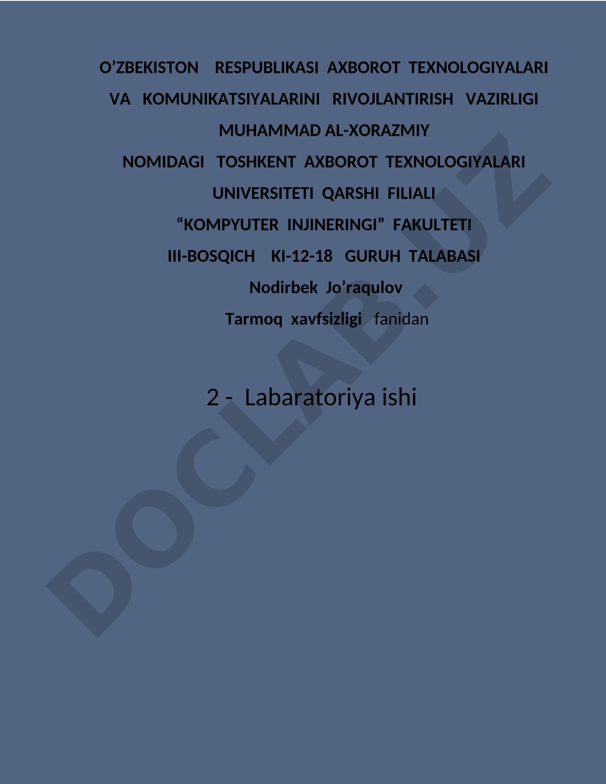 Tarmoqlarni qism tarmoqlarga ajratish