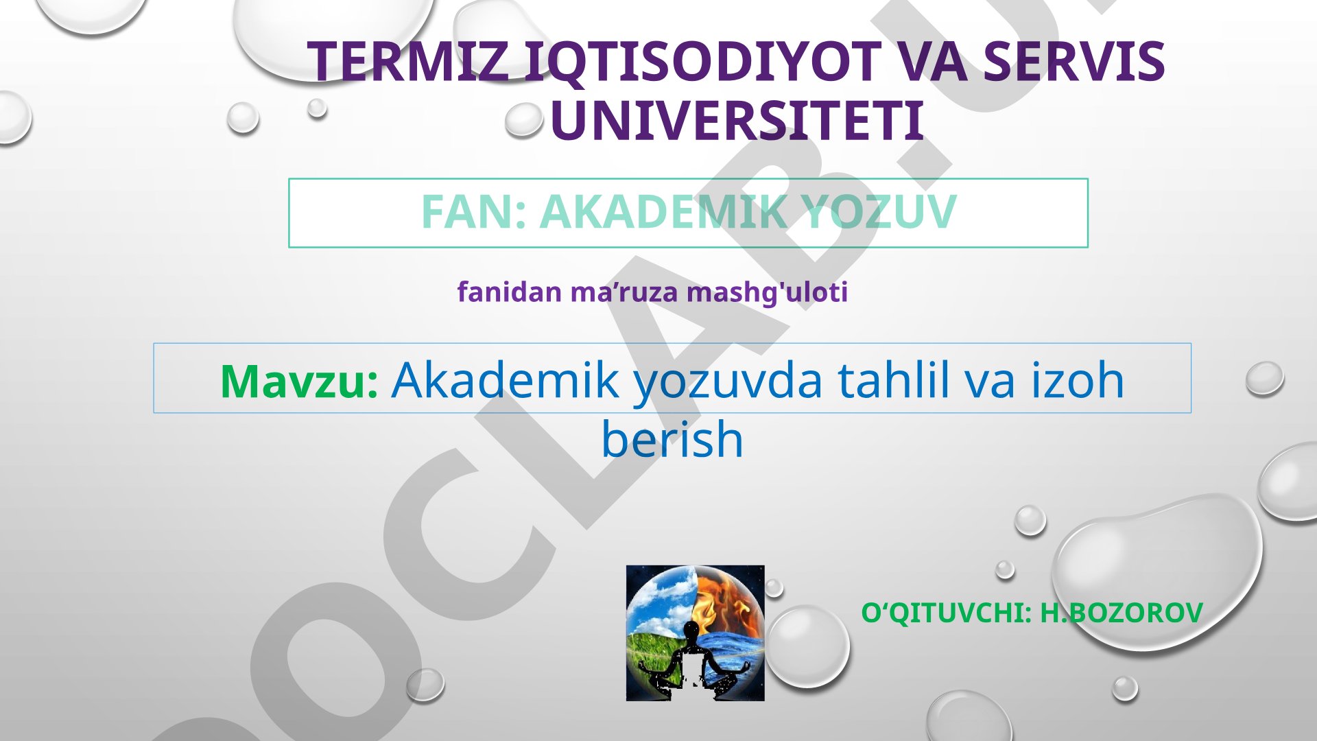 Akademik yozuvda tahlil va izoh berish