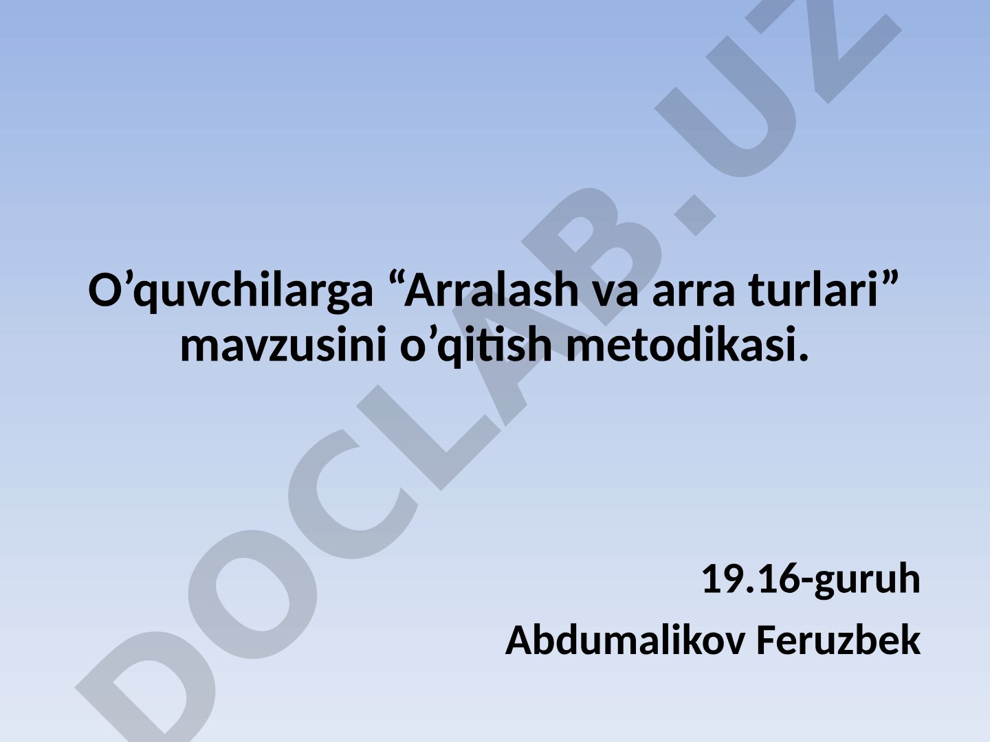 Arralash va arra turlari
