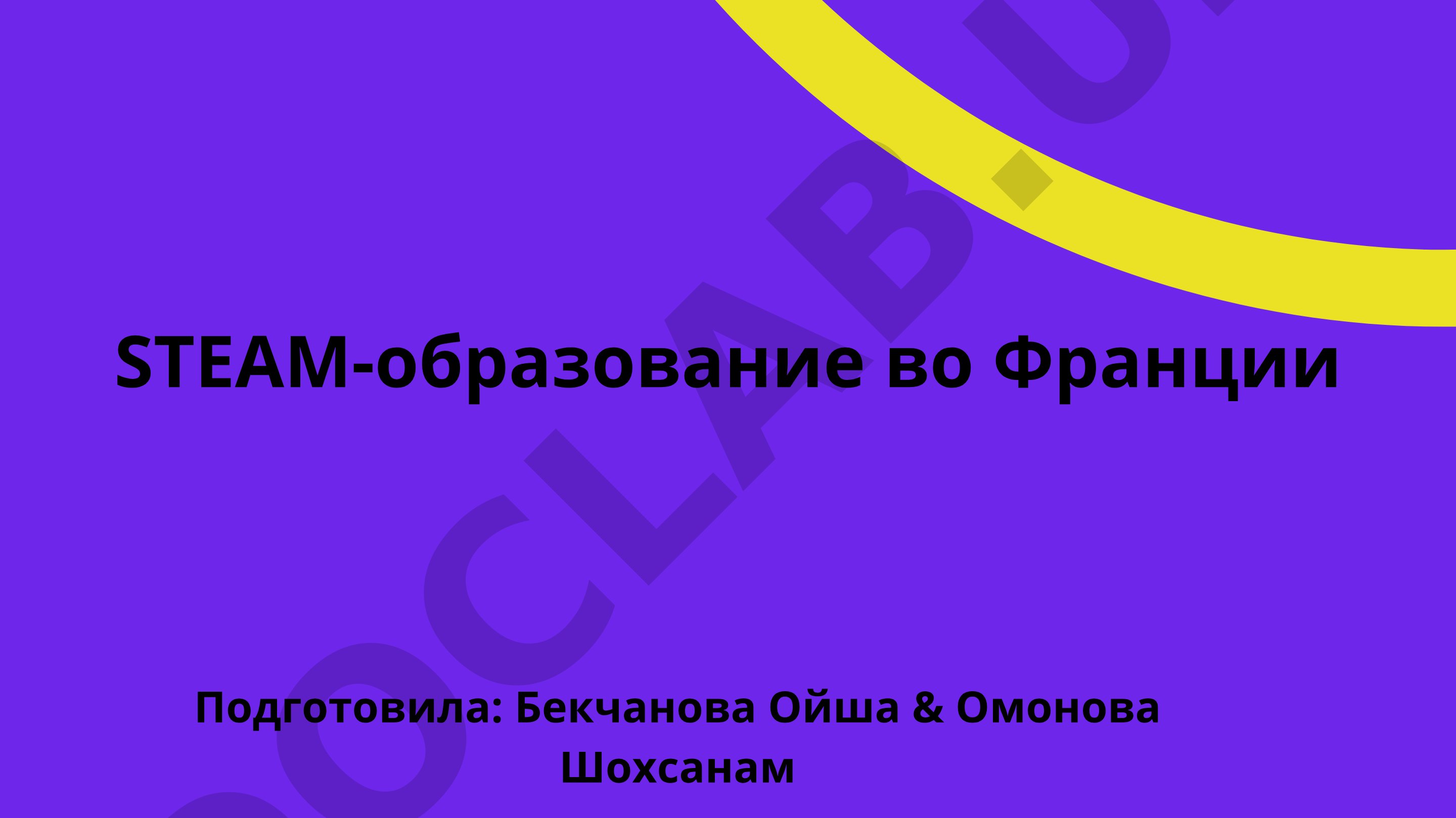 STEAM-образование во Франции