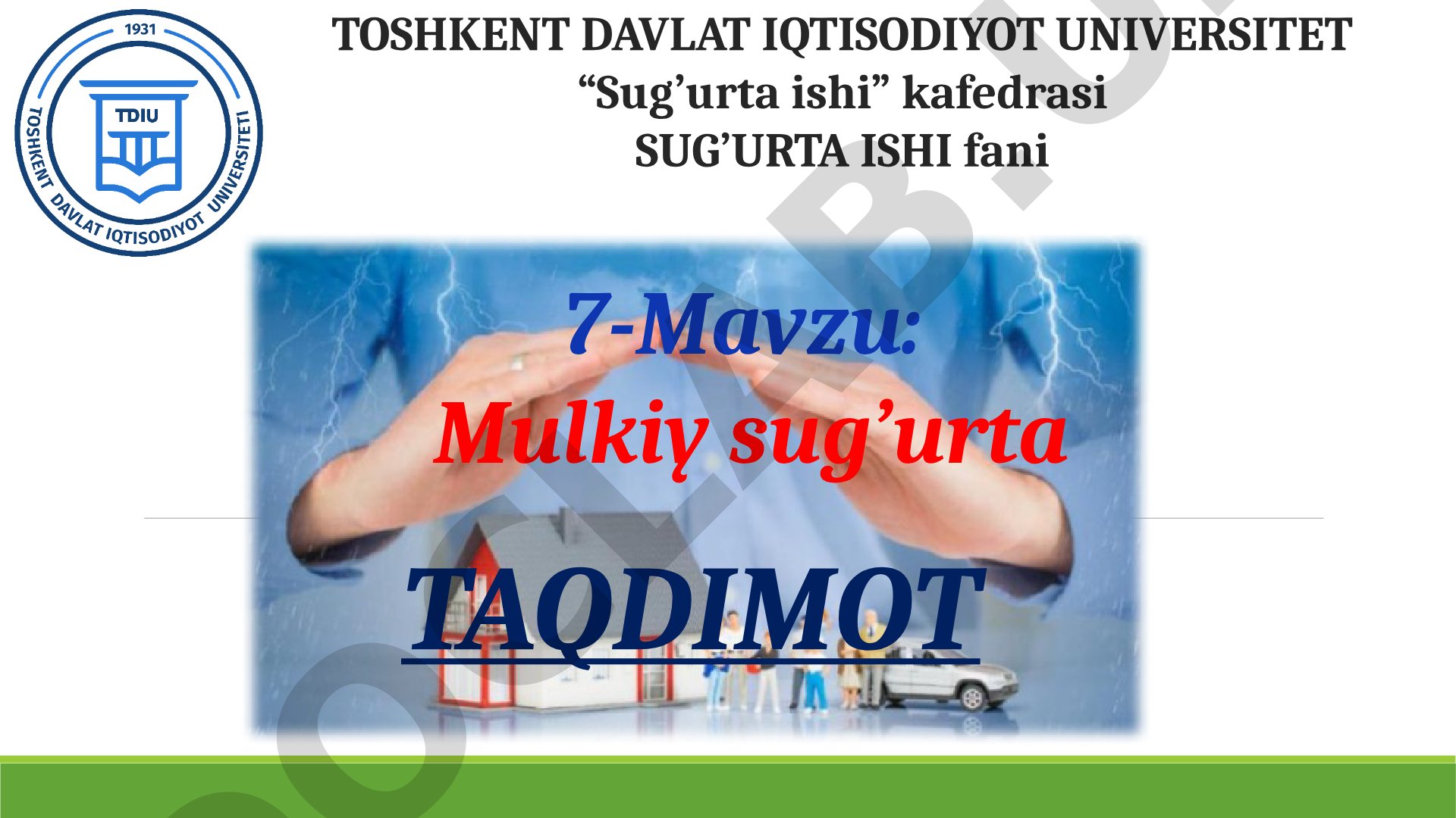 Mulkiy sug'urta