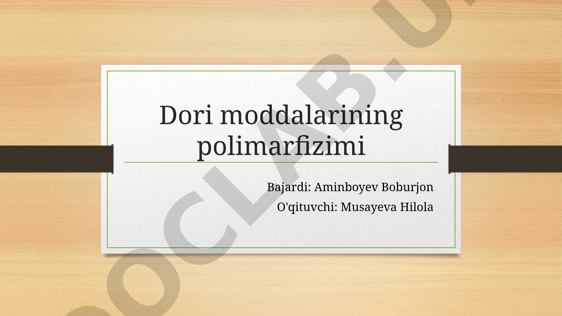 Dori moddalarining polimorfizmi