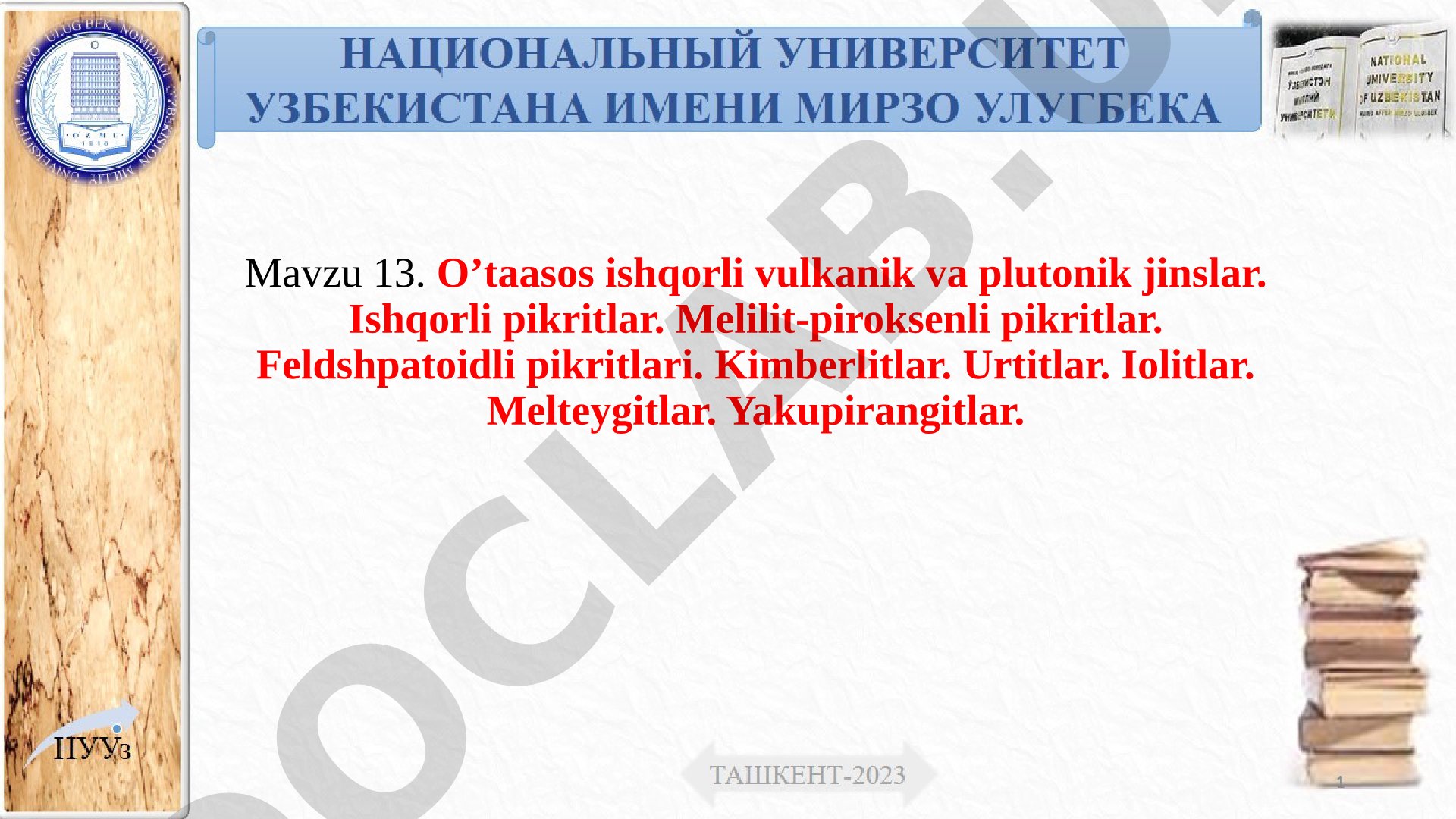 O'ta asos ishqorli vulkanik va plutonik jinslar