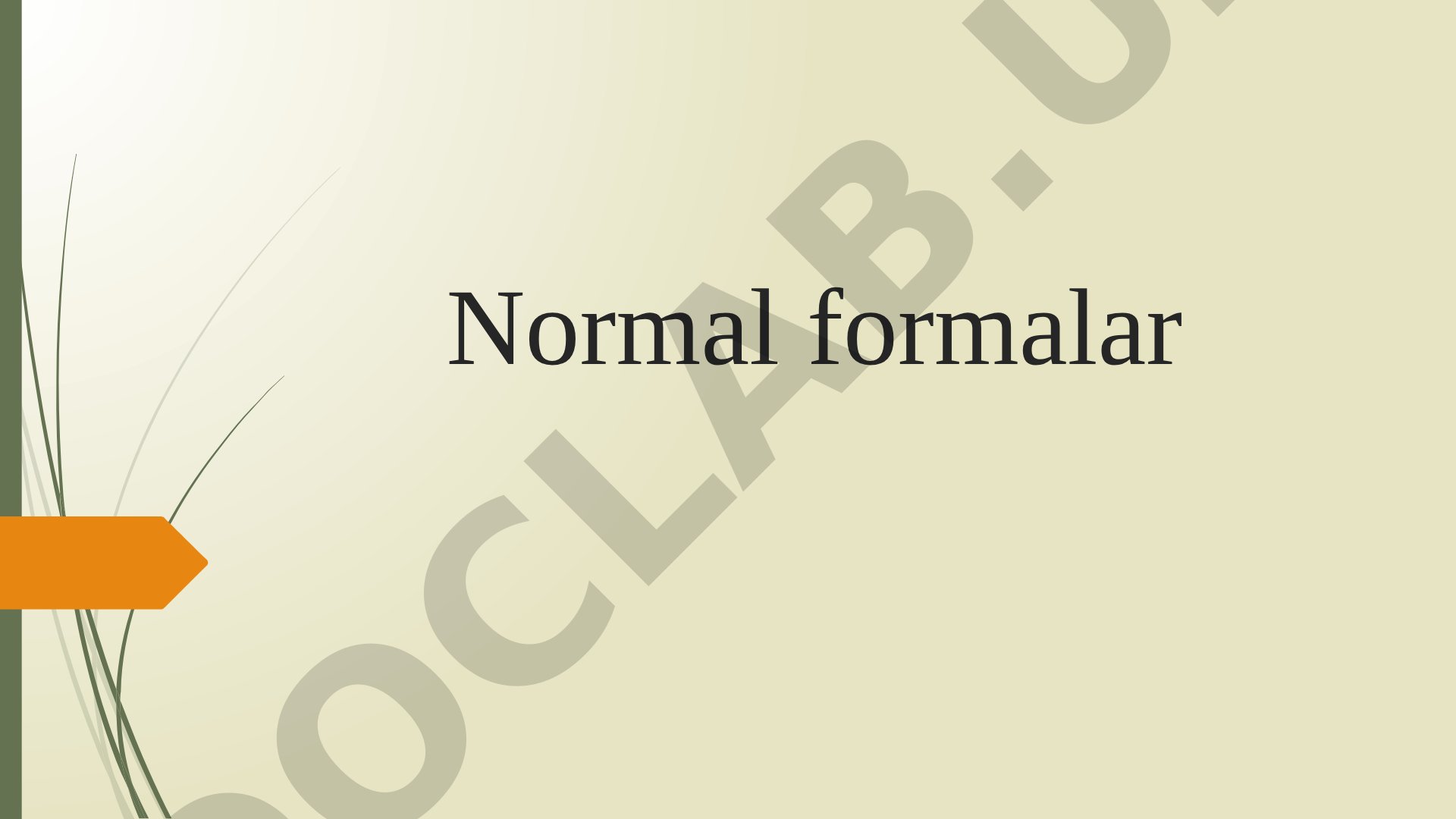 Normal formalar