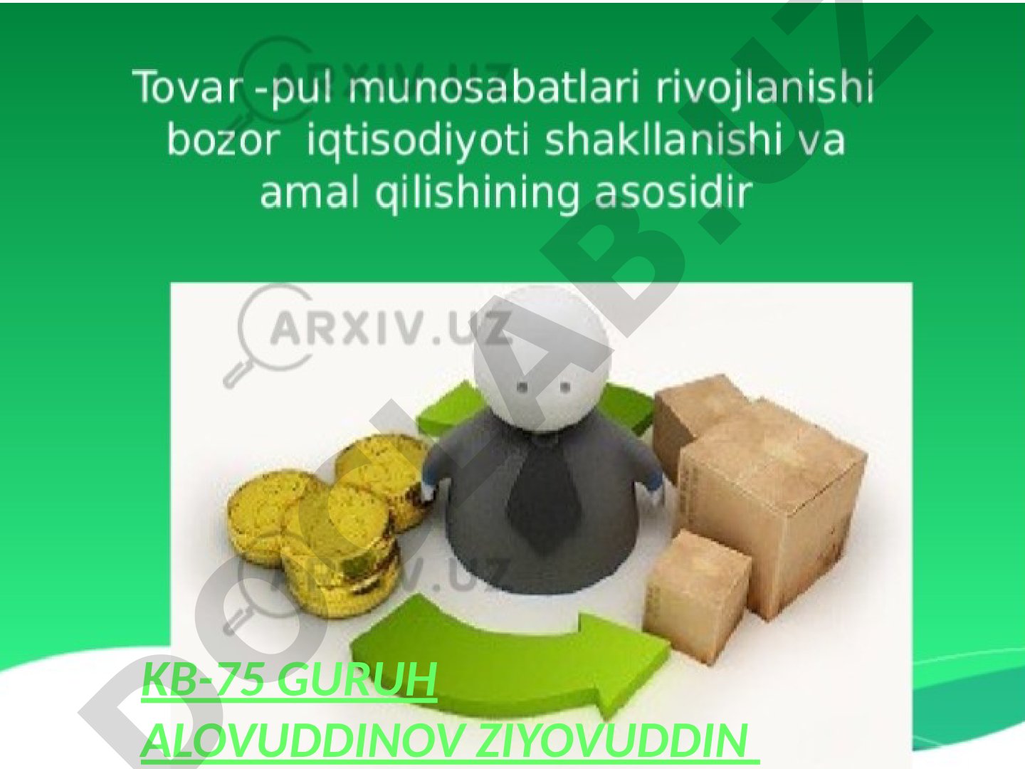 KB-75 GURUH ALOVUDDINOV ZIYOVUDDIN