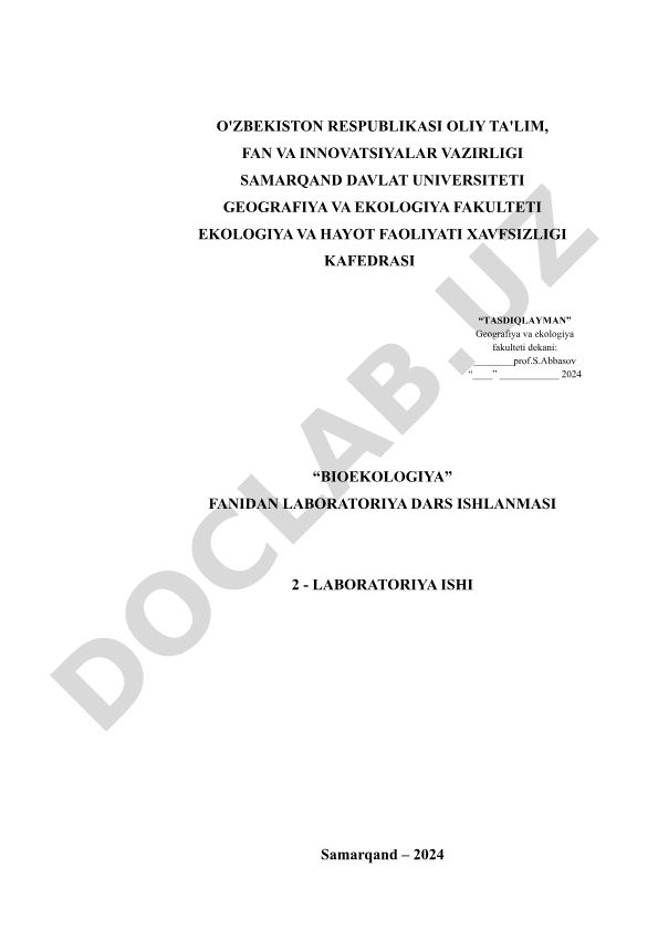 Moy kislotali bijg'ish jarayoni va bakteriyalar tuzilishini o'rganish