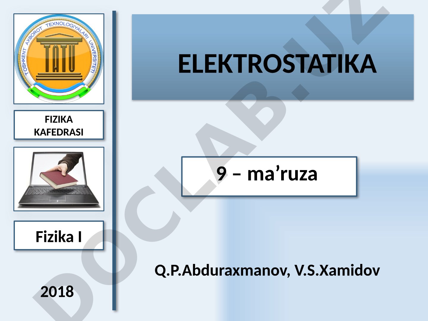 Elektrostatika
