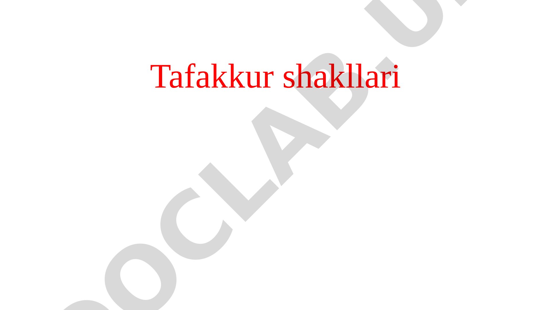 Tafakkur shakllari va dialektika