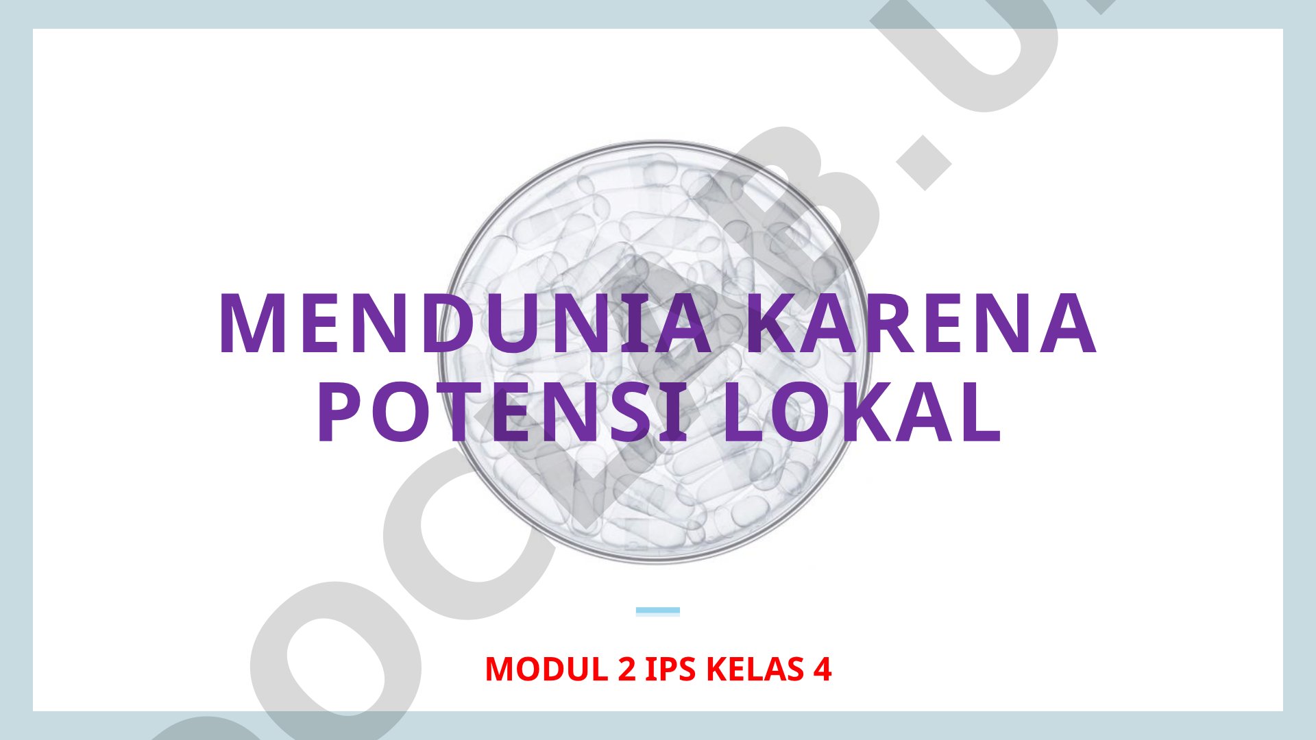 Mendunia karena potensi lokal modul 2 IPS kelas 4