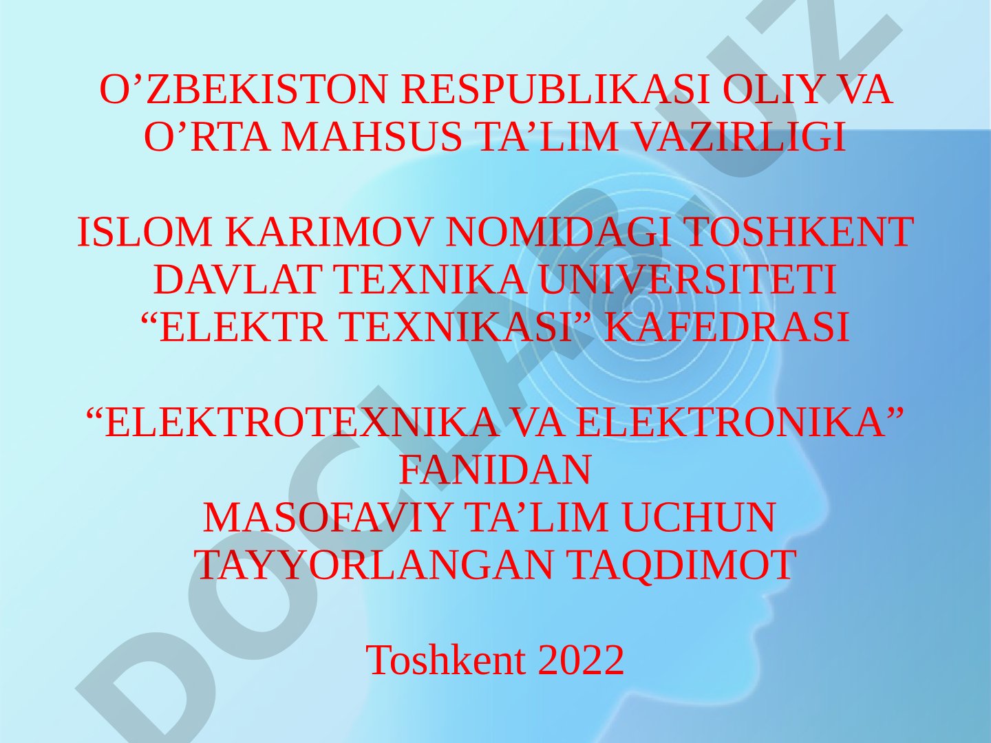 O`ZGАRUVCHАN TОKNI TO`G`RILАSH ZАNJIRLАRI