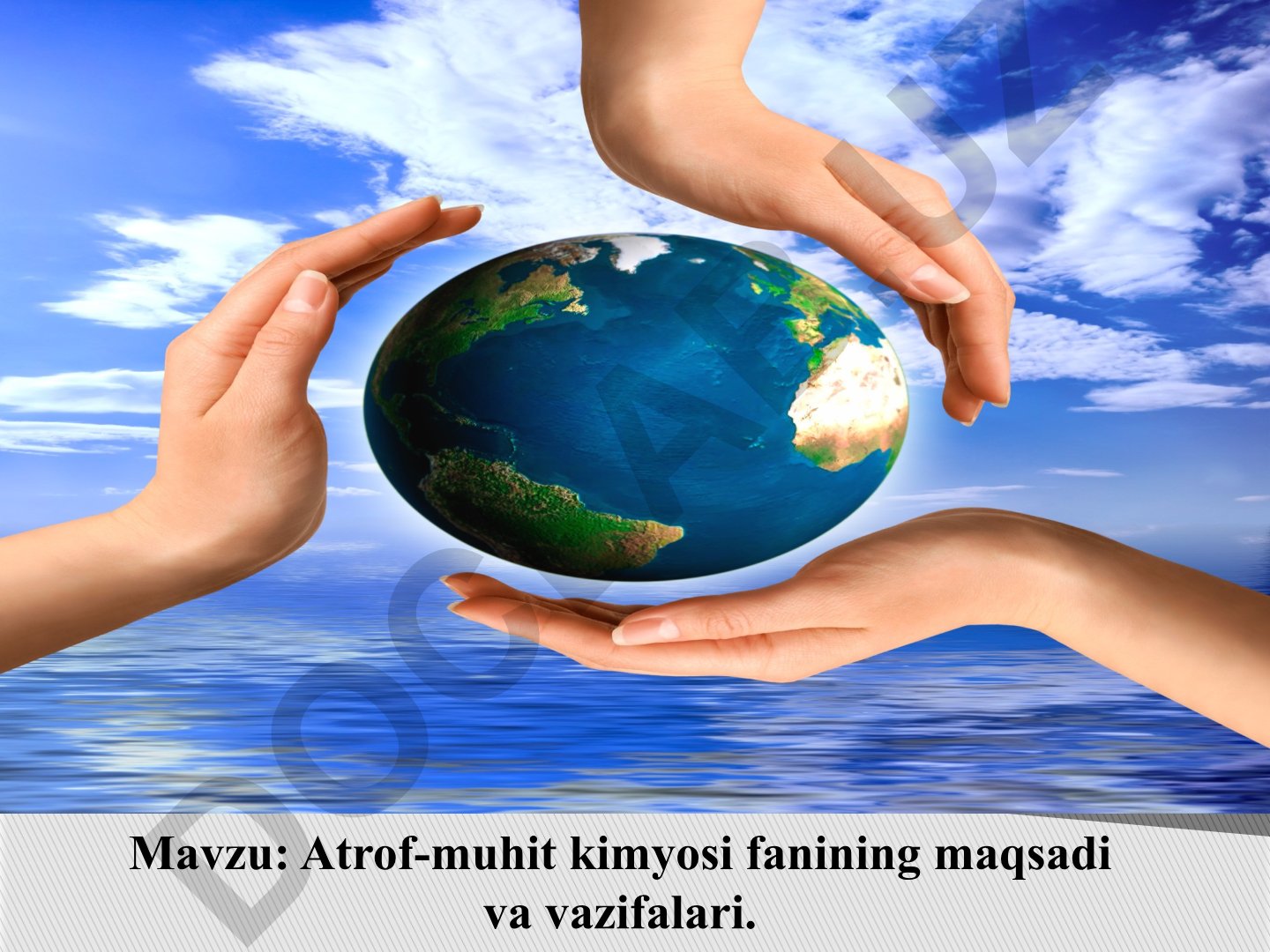 Atrof-muhit kimyosi fanining maqsadi va vazifalari