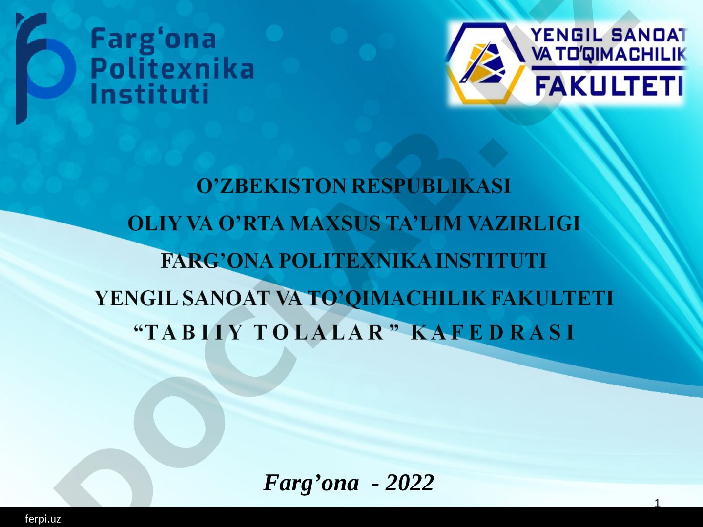 Kanop poyasini tayyorlash va saqlash
