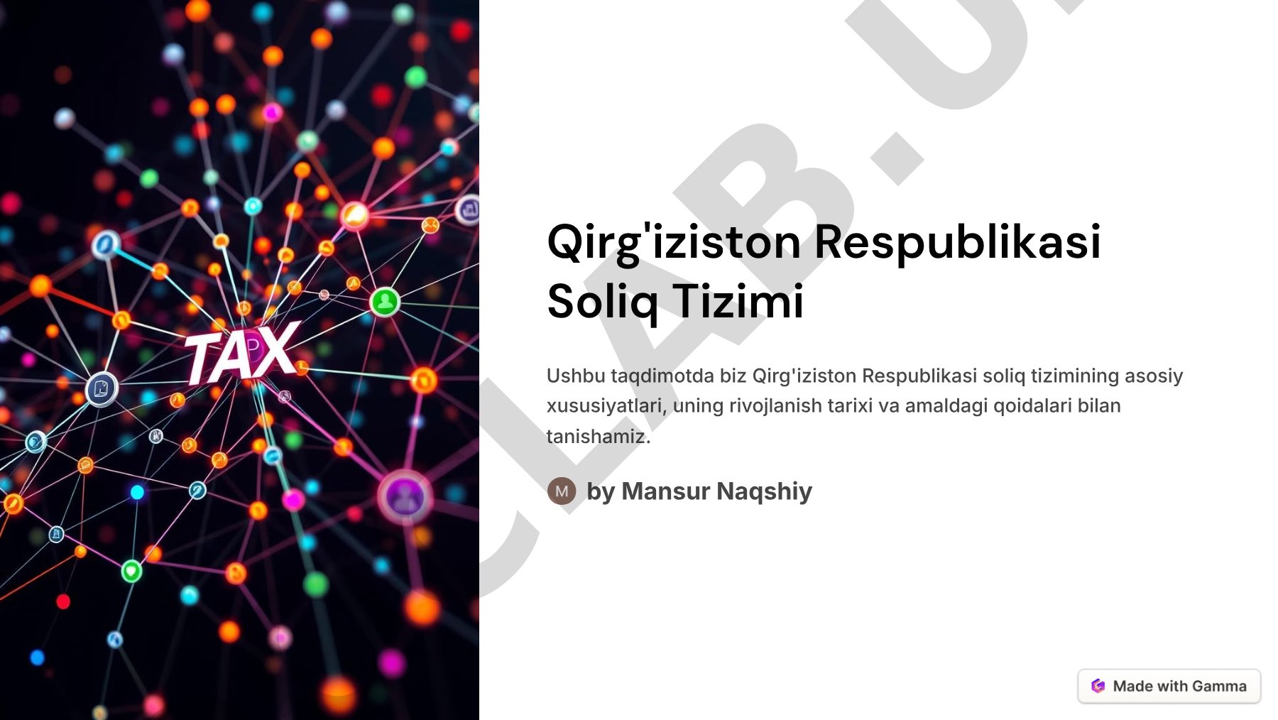 Qirg'iziston Respublikasi Soliq Tizimi