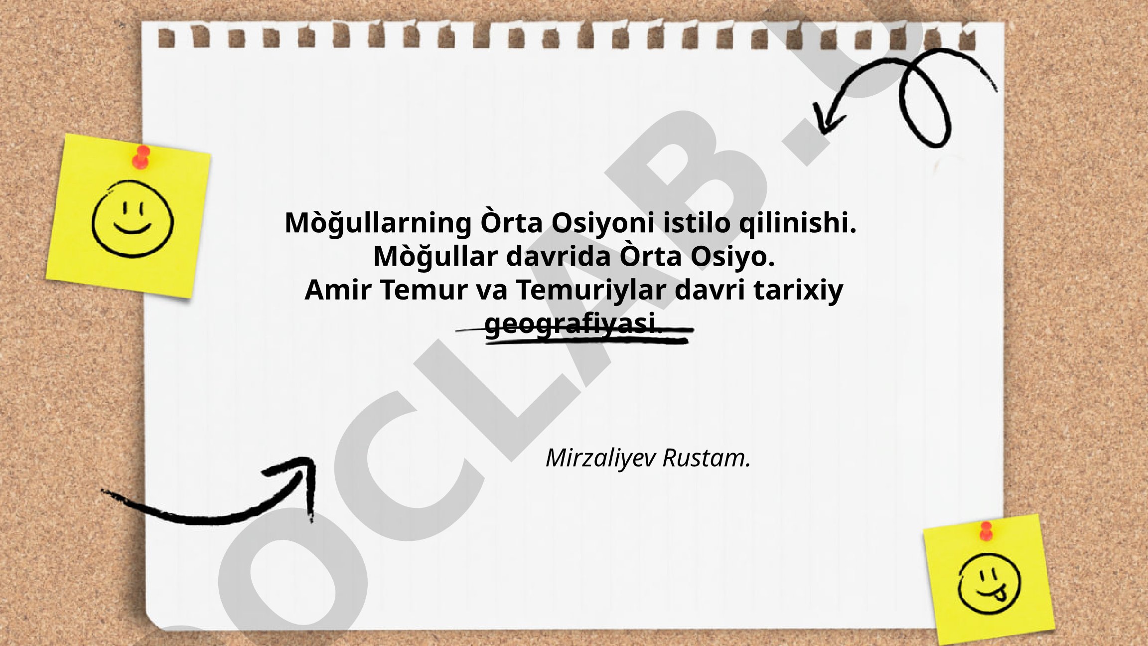 Mòğullarning Òrta Osiyoni istilo qilinishi